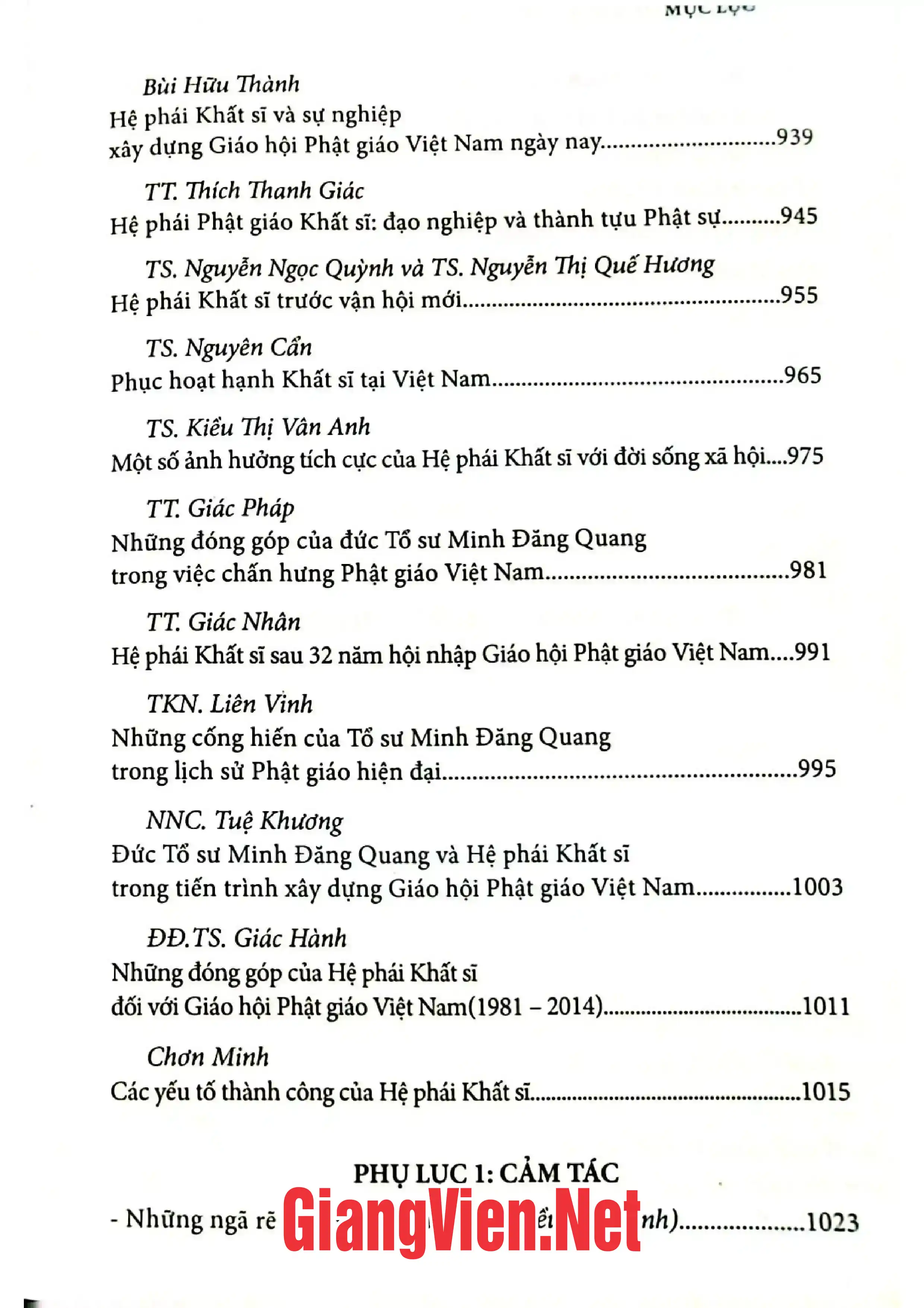 Nội dung mục lục và hình ảnh sách Hệ phái khất sĩ quá trình hình thành và phát triển - Trang 8