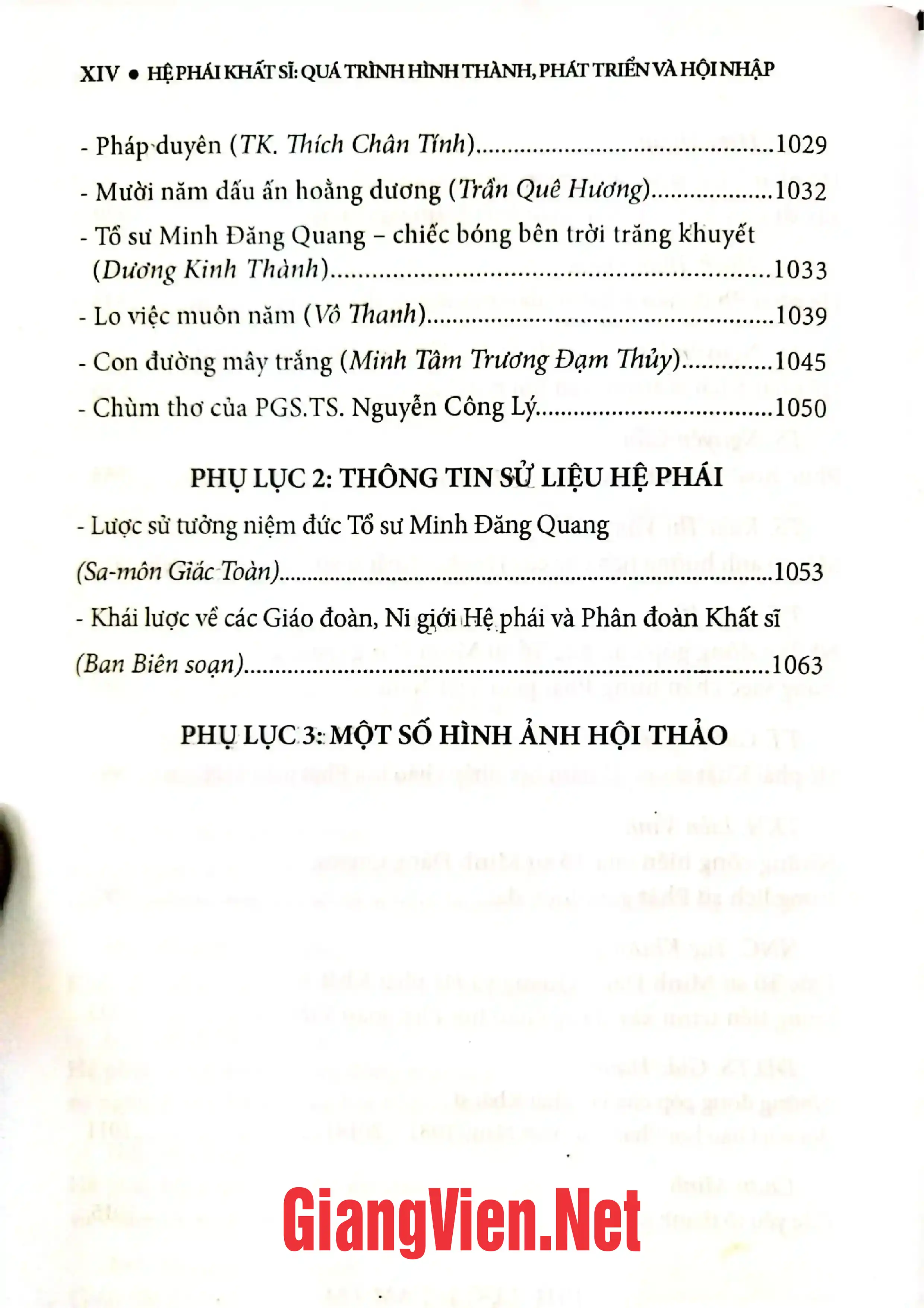 Nội dung mục lục và hình ảnh sách Hệ phái khất sĩ quá trình hình thành và phát triển - Trang 9