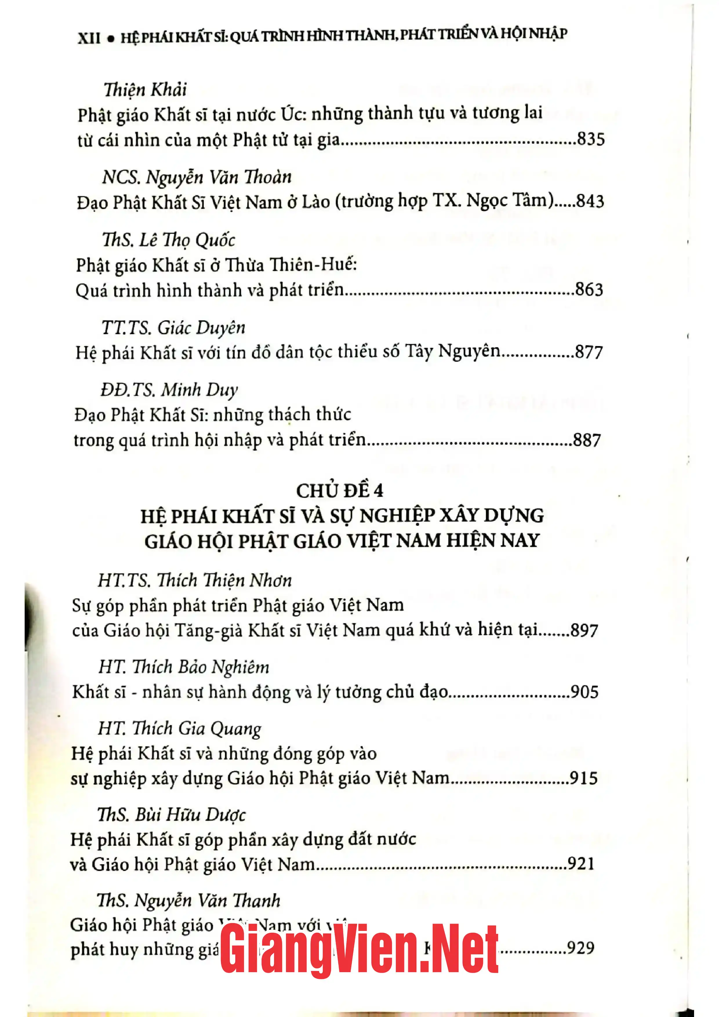 Nội dung mục lục và hình ảnh sách Hệ phái khất sĩ quá trình hình thành và phát triển - Trang 7