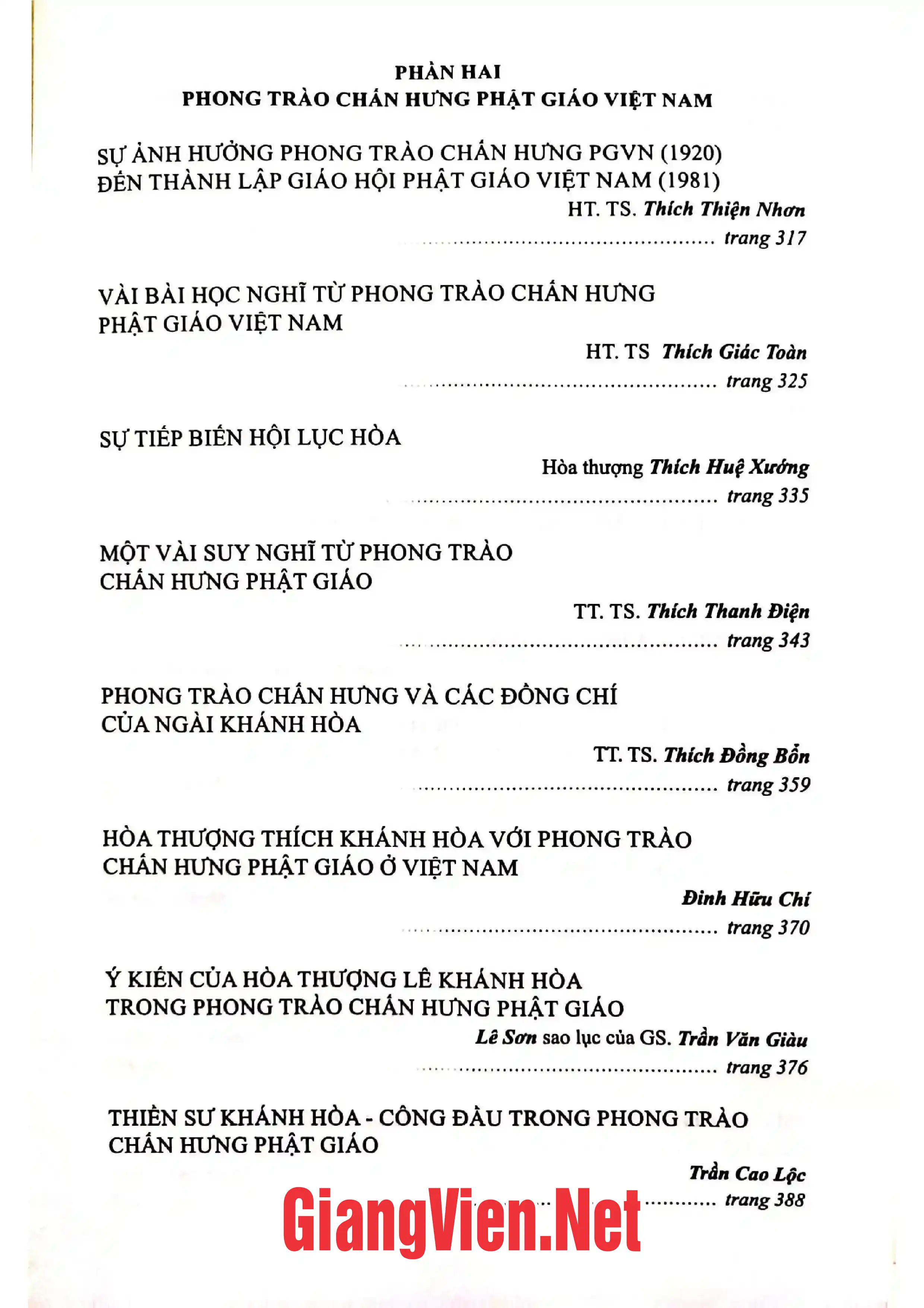 Ảnh minh họa nội dung cuốn sách: Hòa thượng Khánh Hòa với phong trào chấn hưng Phật giáo Việt Nam