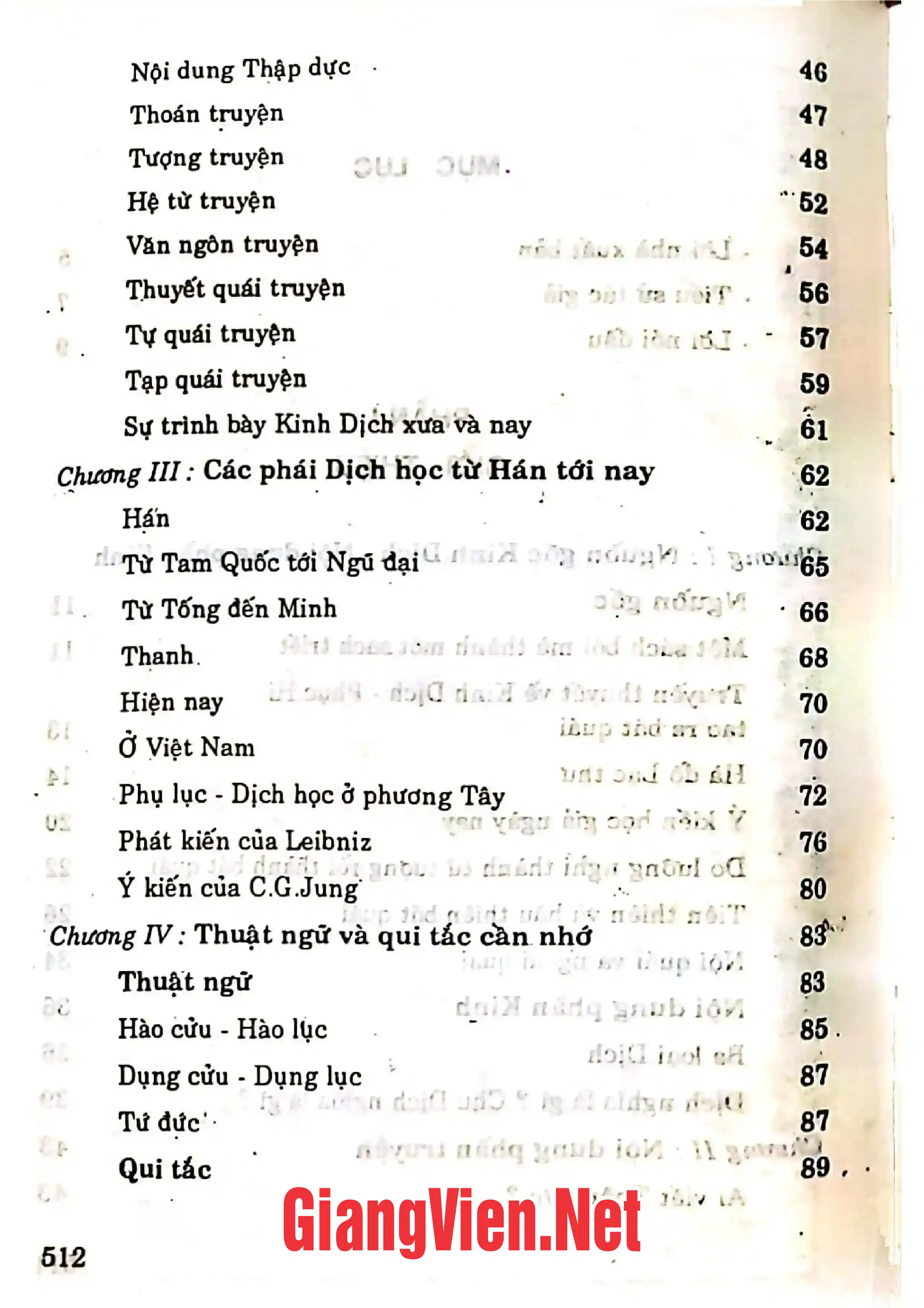 Mục lục chi tiết trang 1 sách Kinh Dịch đạo của người quân tử