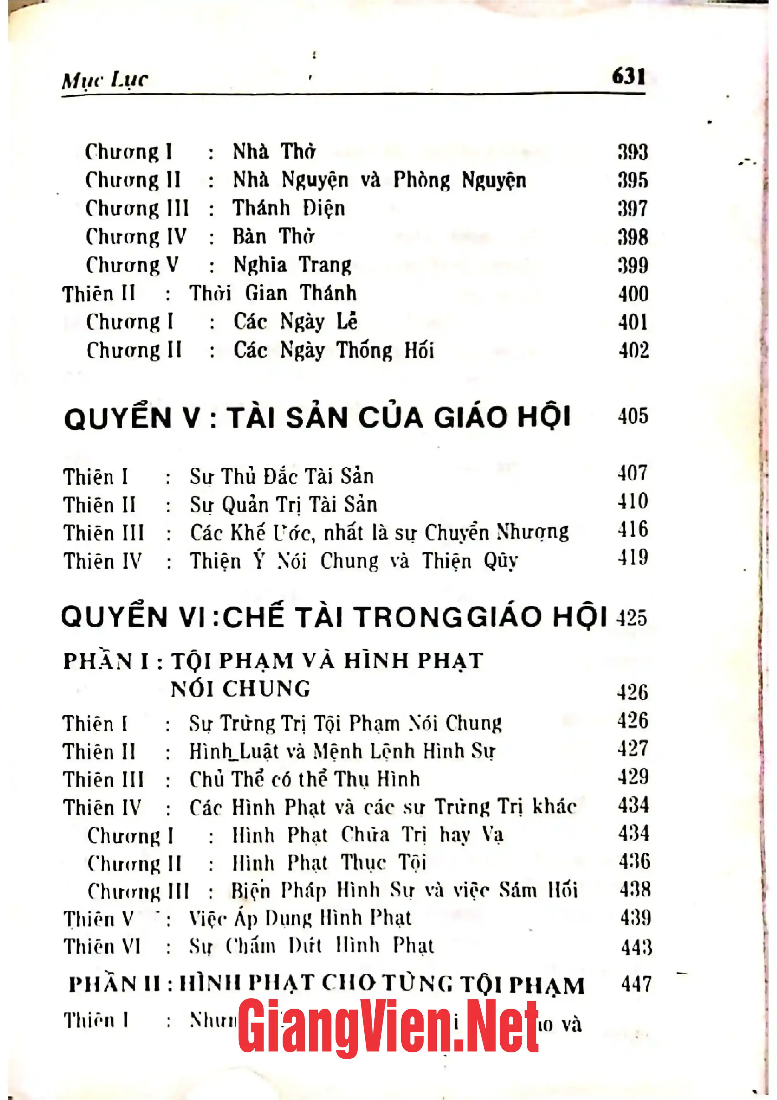 Nội dung mục lục và hình ảnh sách Bộ Giáo luật - Trang 8