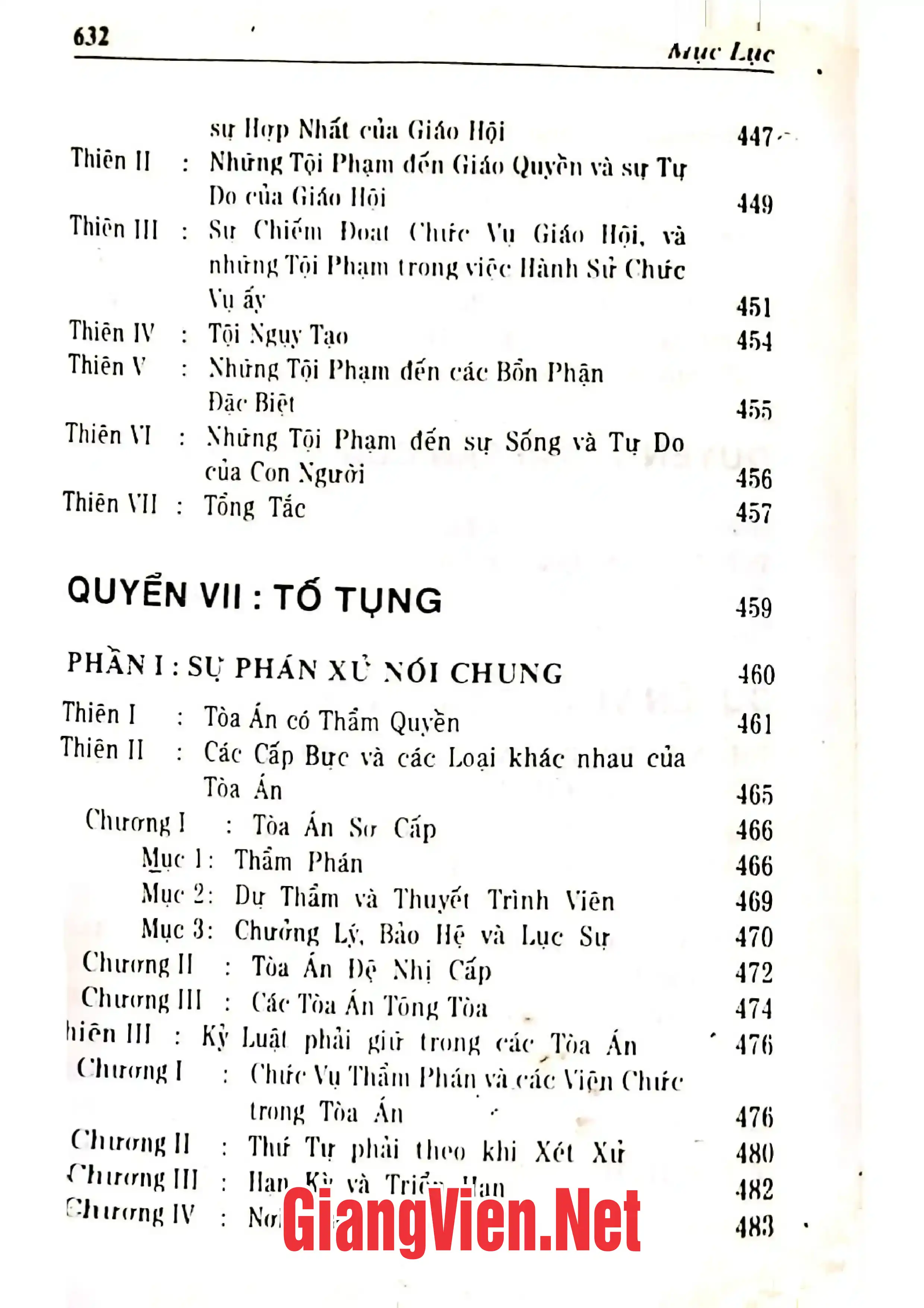 Nội dung mục lục và hình ảnh sách Bộ Giáo luật - Trang 9