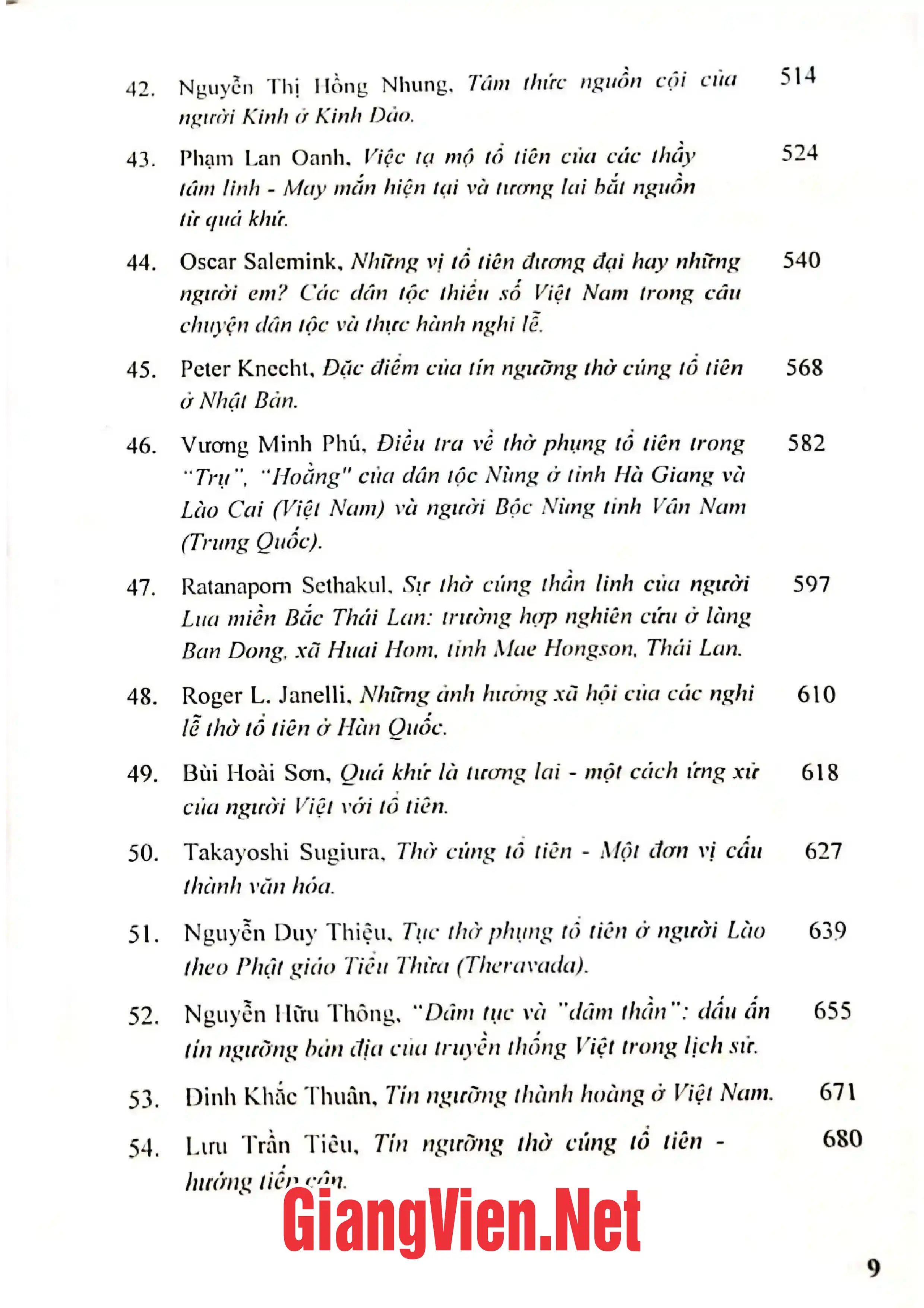 Nội dung trang phụ bản giới thiệu sách Tín ngưỡng thờ cúng tổ tiên trong xã hội đương đại Nghiên cứu trường hợp tín ngưỡng thờ cúng Hùng Vương ở Việt Nam