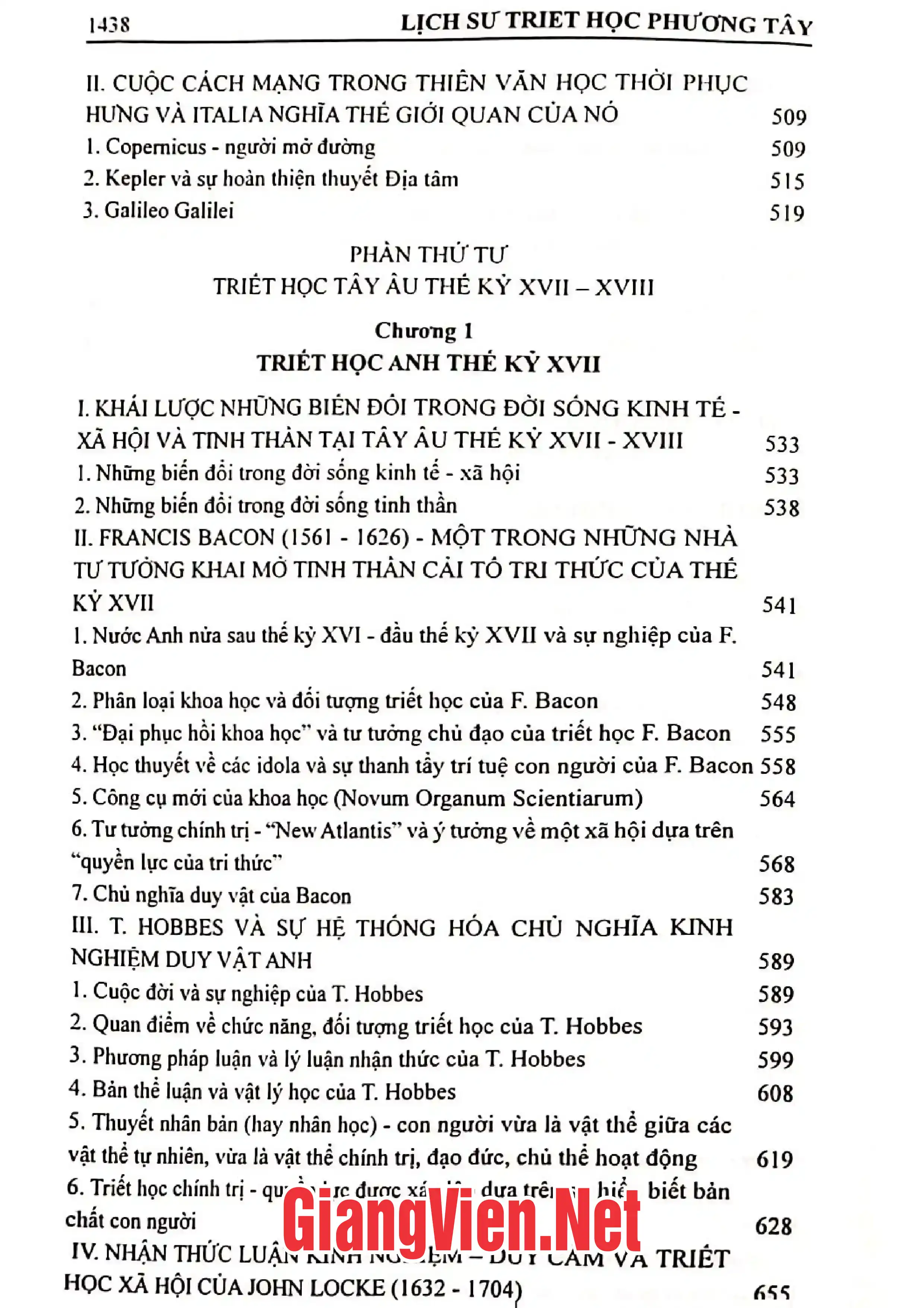 Nội dung mục lục và hình ảnh sách Lịch sử Triết học phương Tây tập 1 Từ triết học cổ đại đến triết học cổ điển Đức - Trang 5