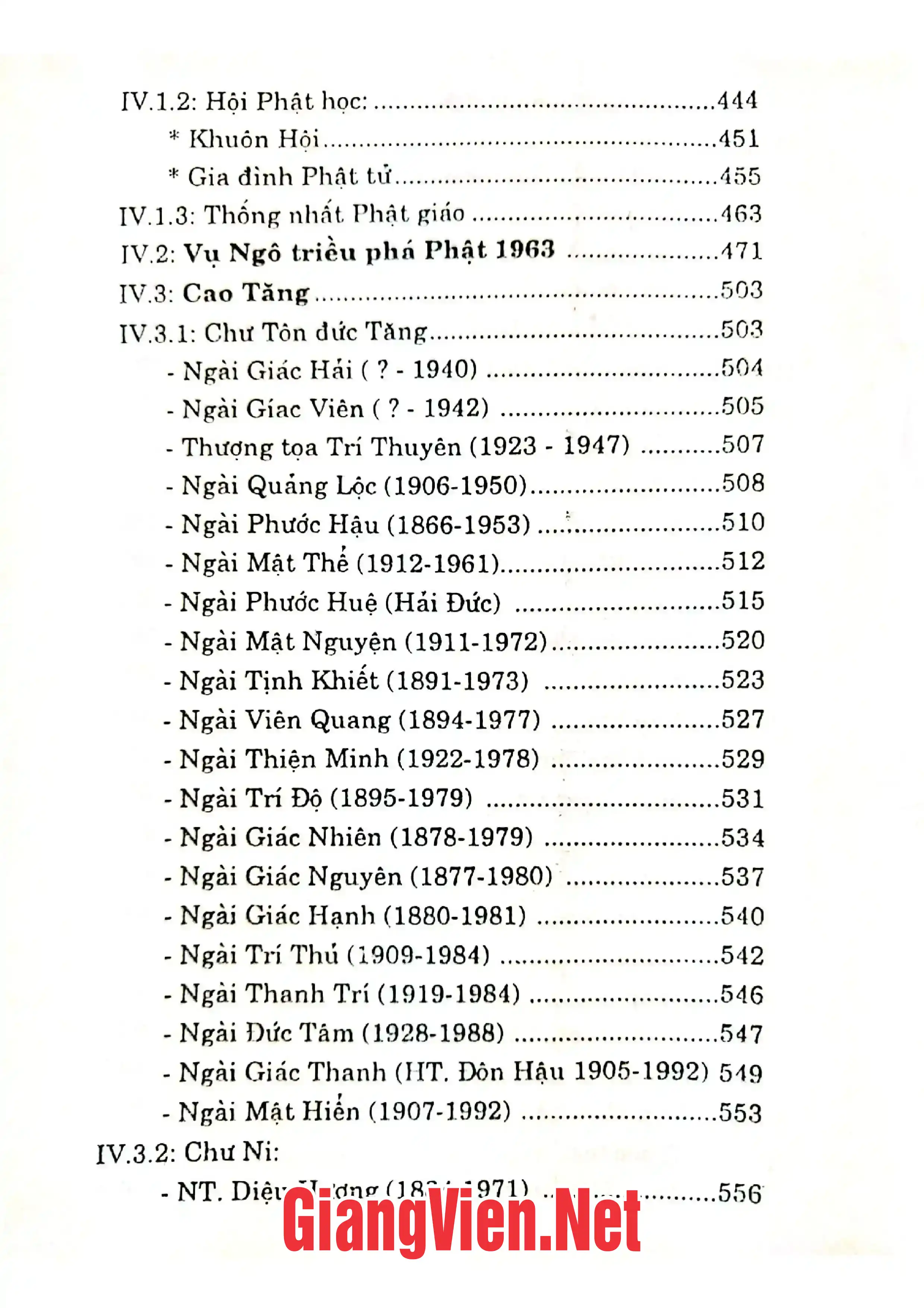 Ảnh minh họa nội dung cuốn sách: Lịch sử Phật giáo xứ Huế