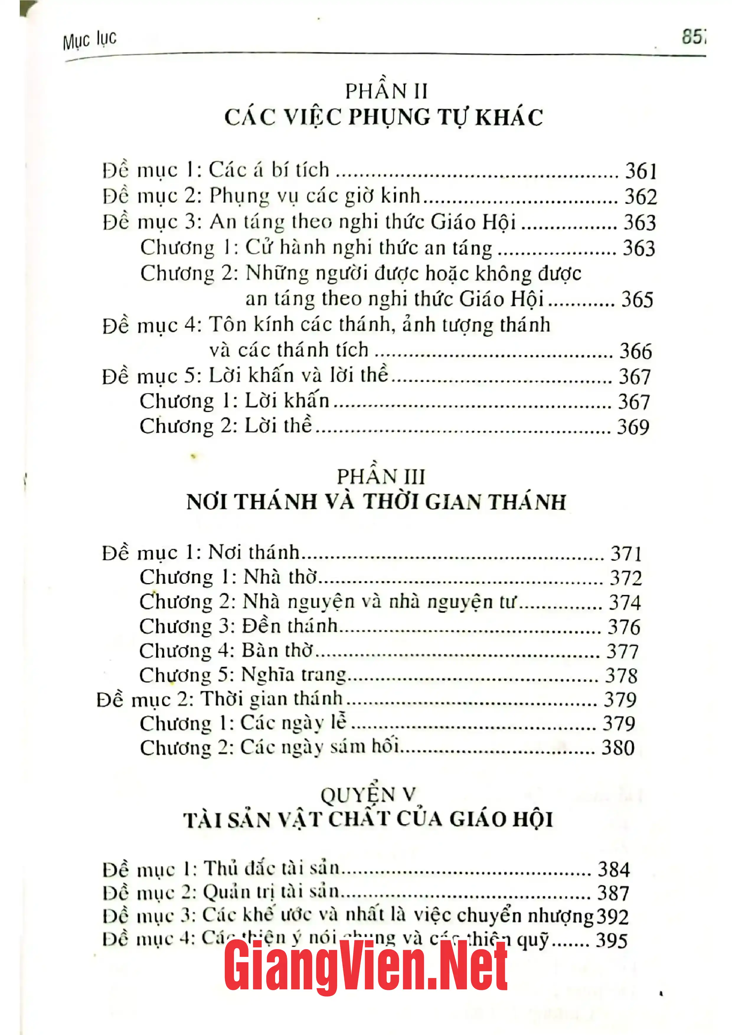 Nội dung mục lục và hình ảnh sách Bộ Giáo luật 1983 - Trang 6
