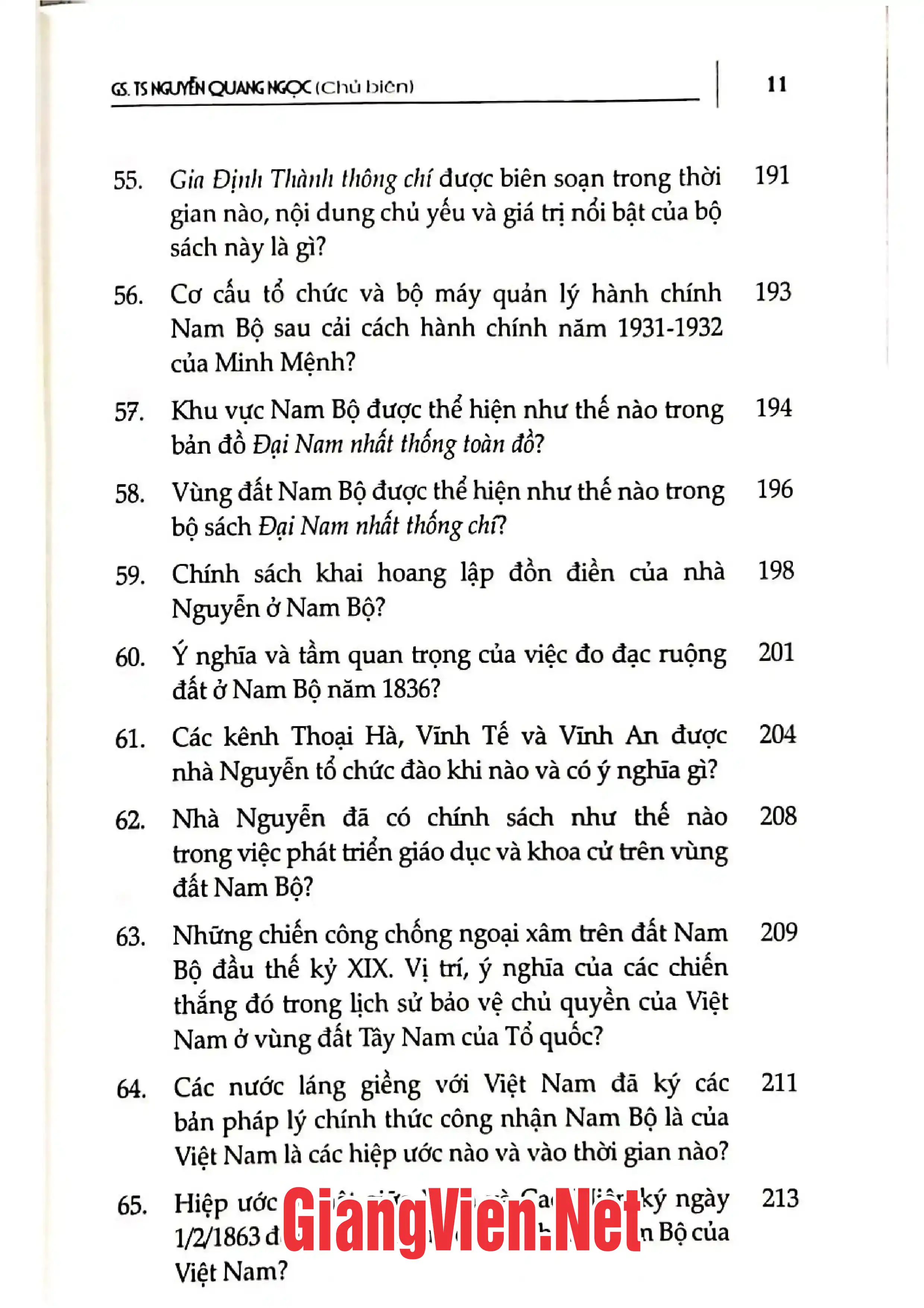 Nội dung mục lục và hình ảnh sách Hỏi đáp và lịch sử vùng đất Nam Bộ Việt Nam - Trang 6