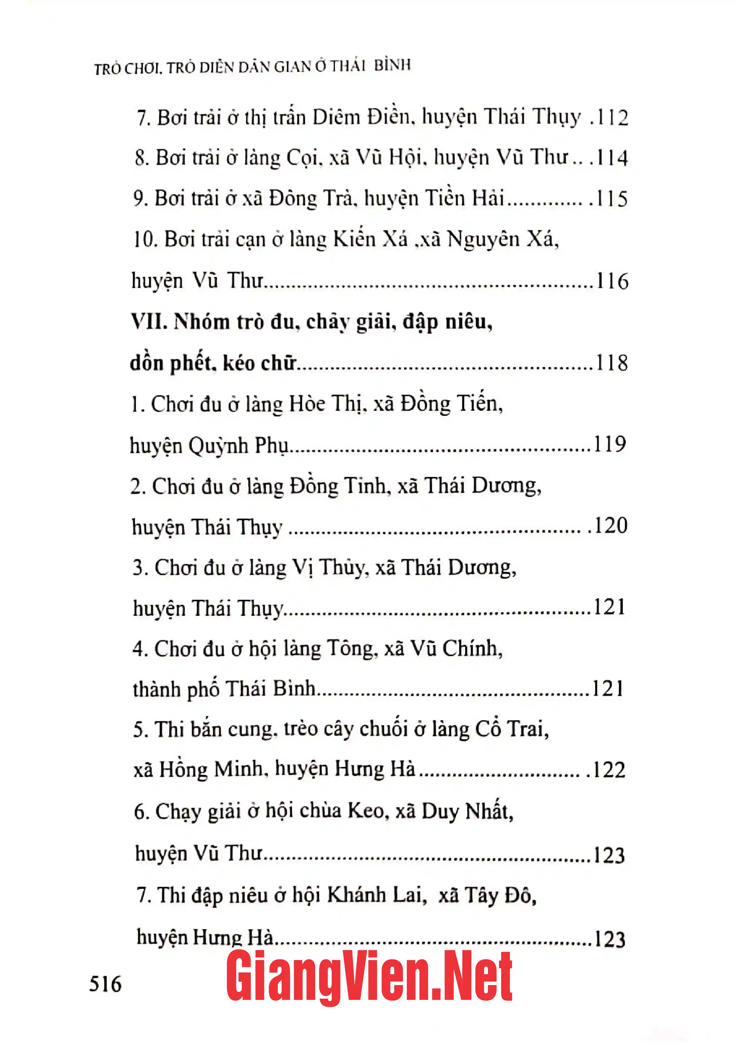 Ảnh minh họa nội dung cuốn sách: Trò chơi, trò diễn dân gian ở Thái Bình