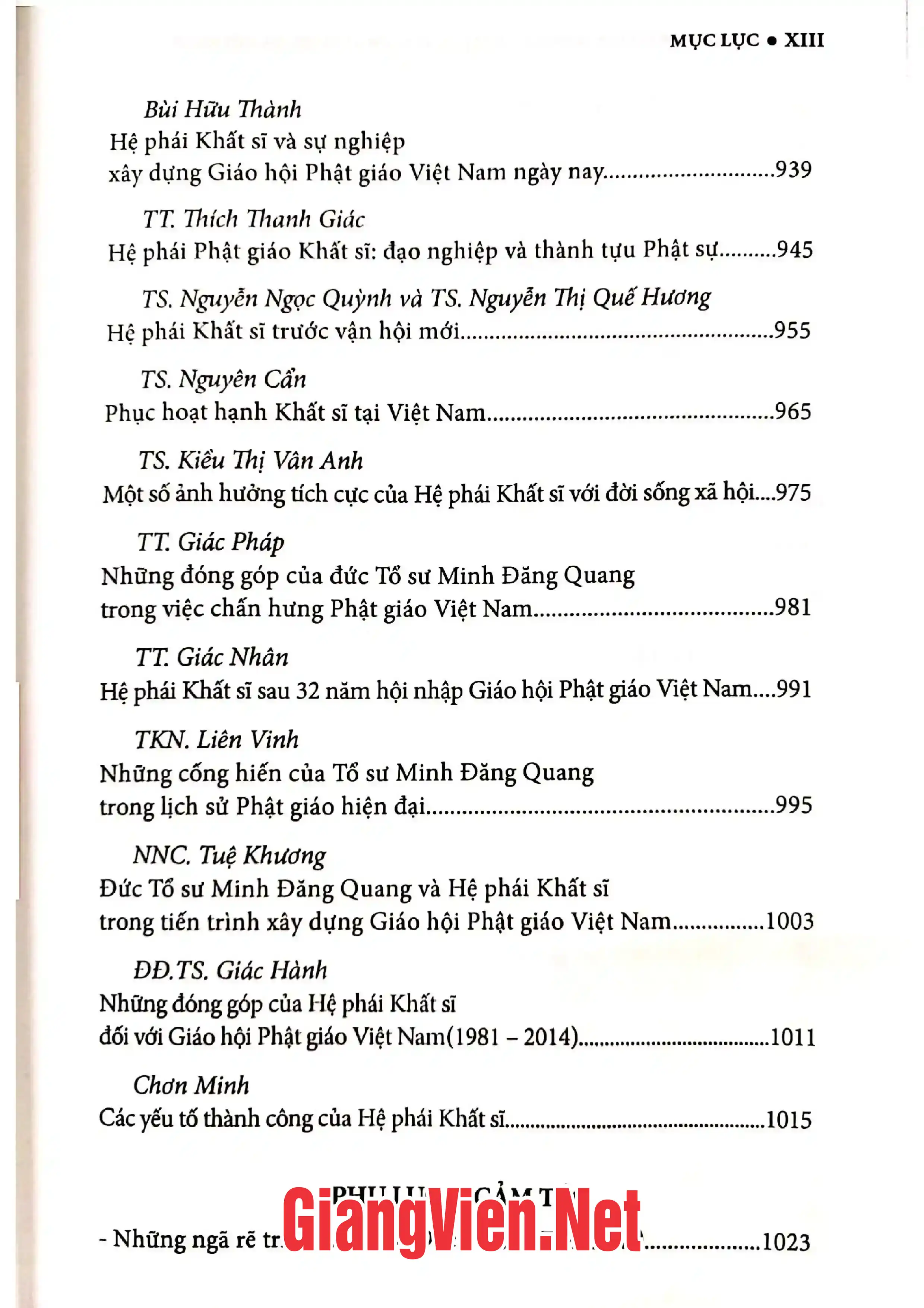 Nội dung mục lục và hình ảnh sách Bước đầu tìm hiểu đạo Cao Đài - Trang 8