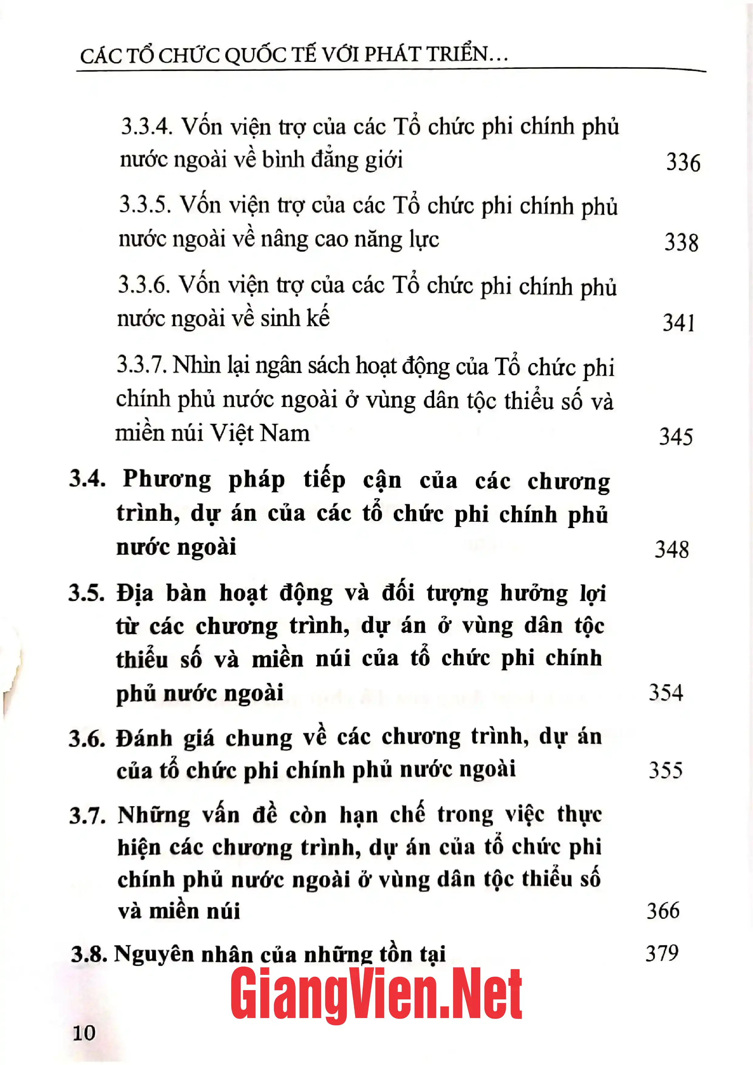 Nội dung mục lục và hình ảnh sách Các tổ chức với phát triển ở vùng dân tộc thiểu số và miền núi Việt Nam 1990 - 2020 - Trang 5