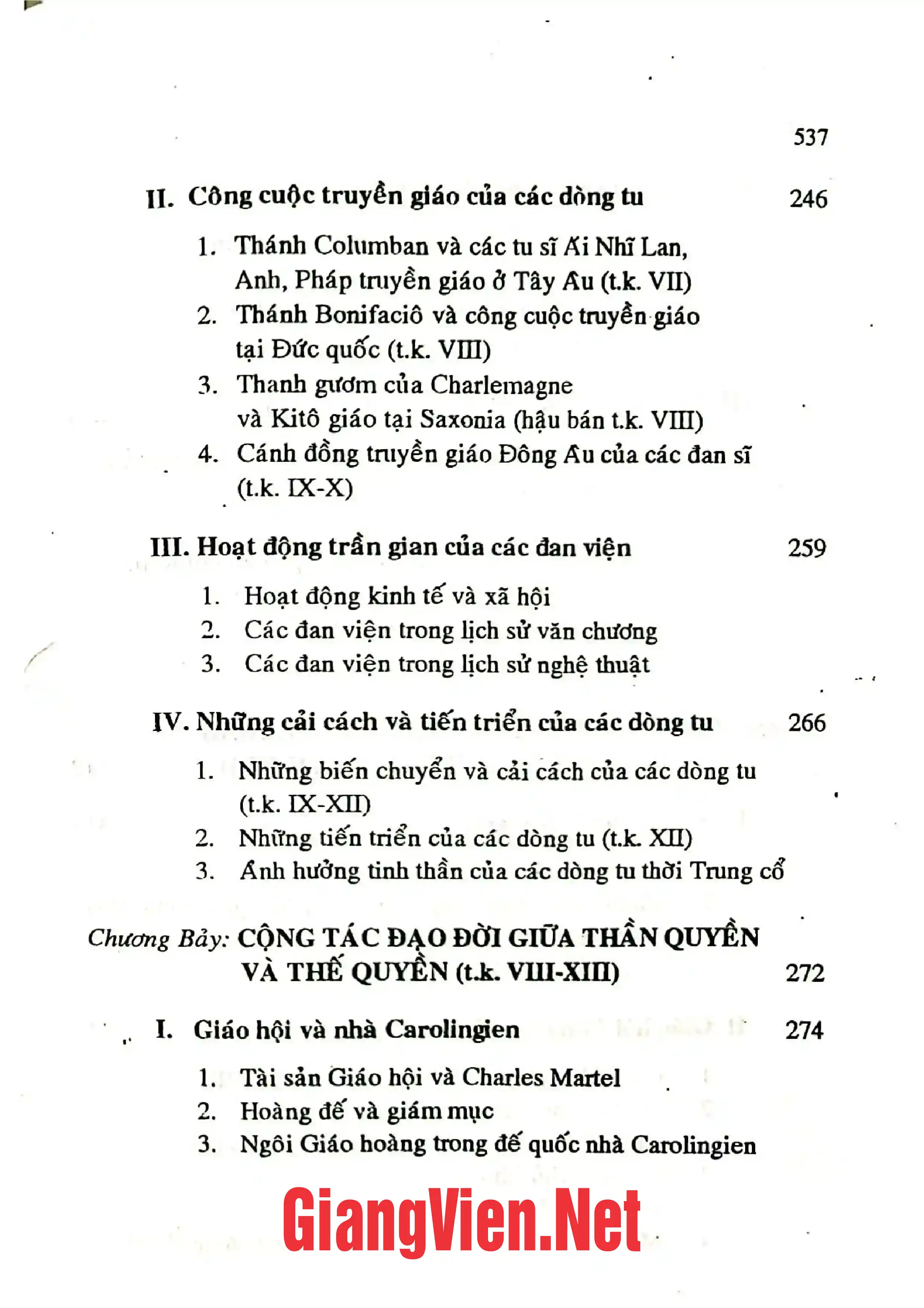 Nội dung mục lục và hình ảnh sách Lịch sử Giáo hội Công giáo, Trọn bộ - Trang 5