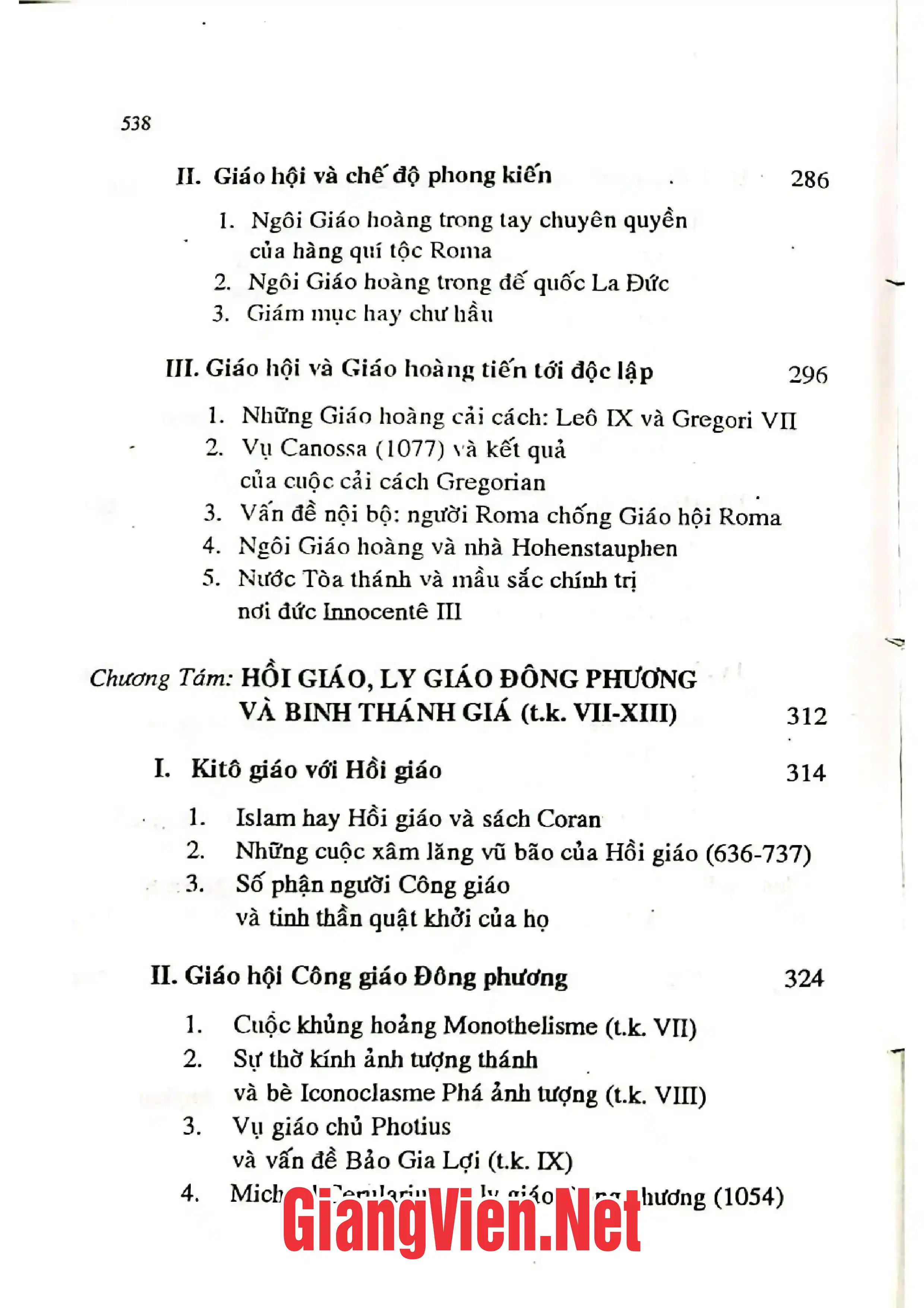 Nội dung mục lục và hình ảnh sách Lịch sử Giáo hội Công giáo, Trọn bộ - Trang 6