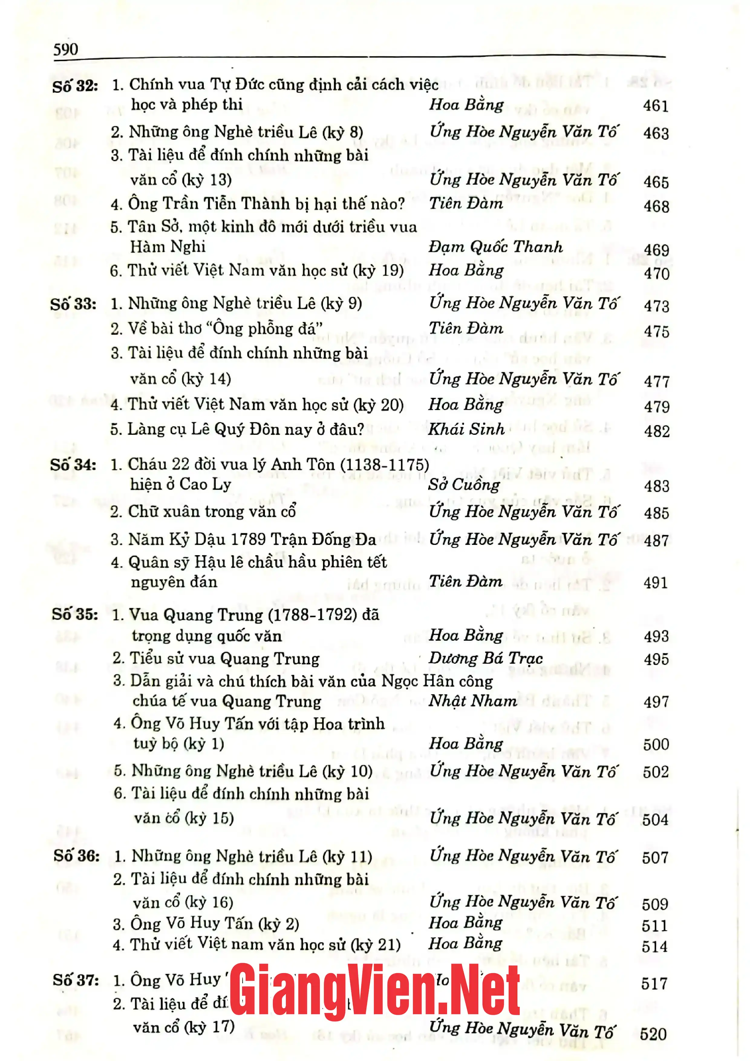 Nội dung mục lục và hình ảnh sách Tạp chí Tri tân 1941 - 1946 Các bài viết về lịch sử và văn hoá Việt Nam - Trang 7