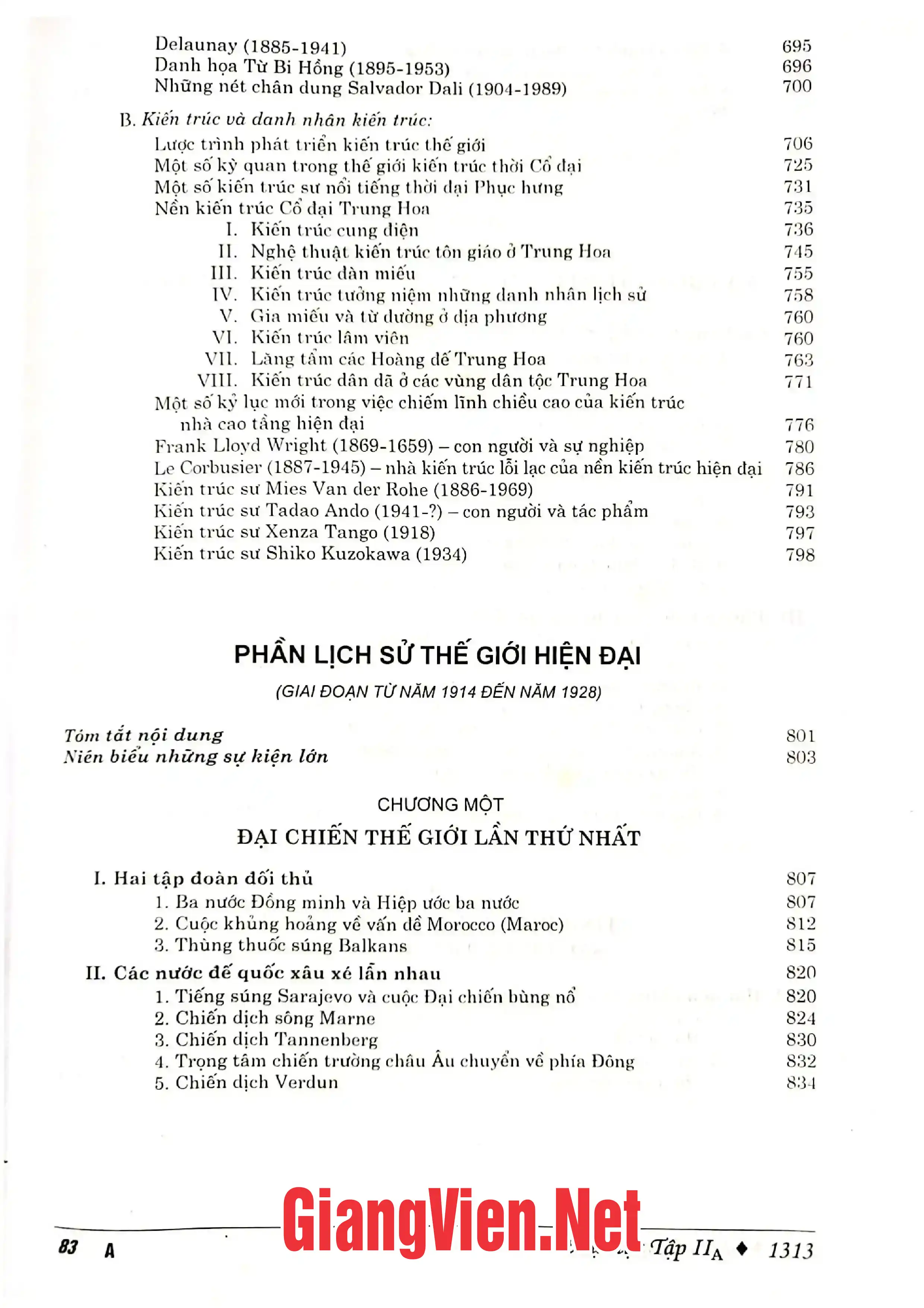 Nội dung mục lục và hình ảnh sách Bộ thông sử thế giới vạn năm, Tập 2A - Trang 8