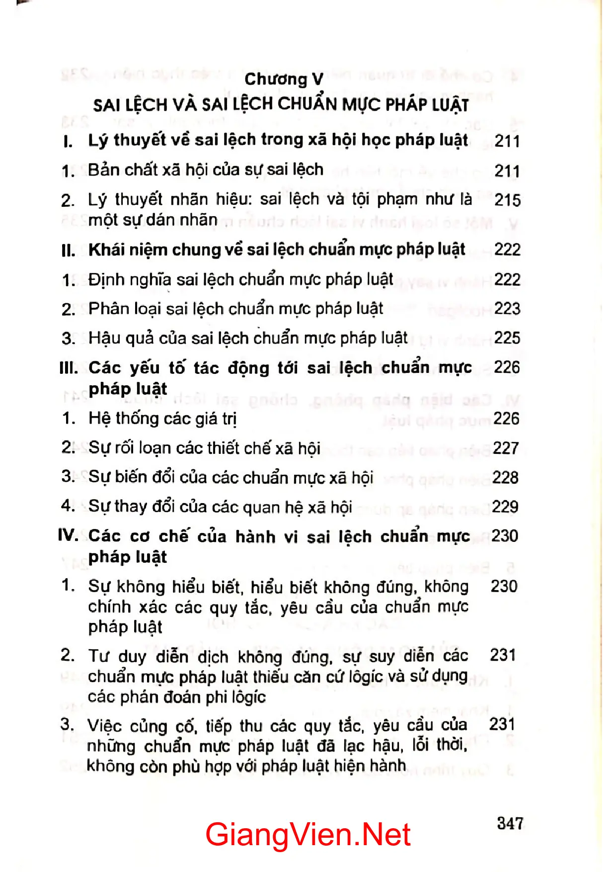 Mục lục chi tiết trang 3 sách Xã hội học pháp luật (Quyển 2)