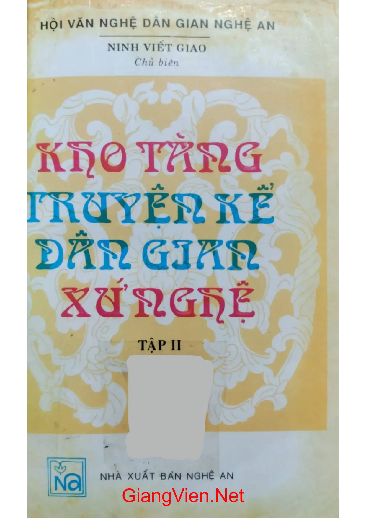 Ảnh bìa của Kho tàng truyện kể dân gian xứ Nghệ Tập 2