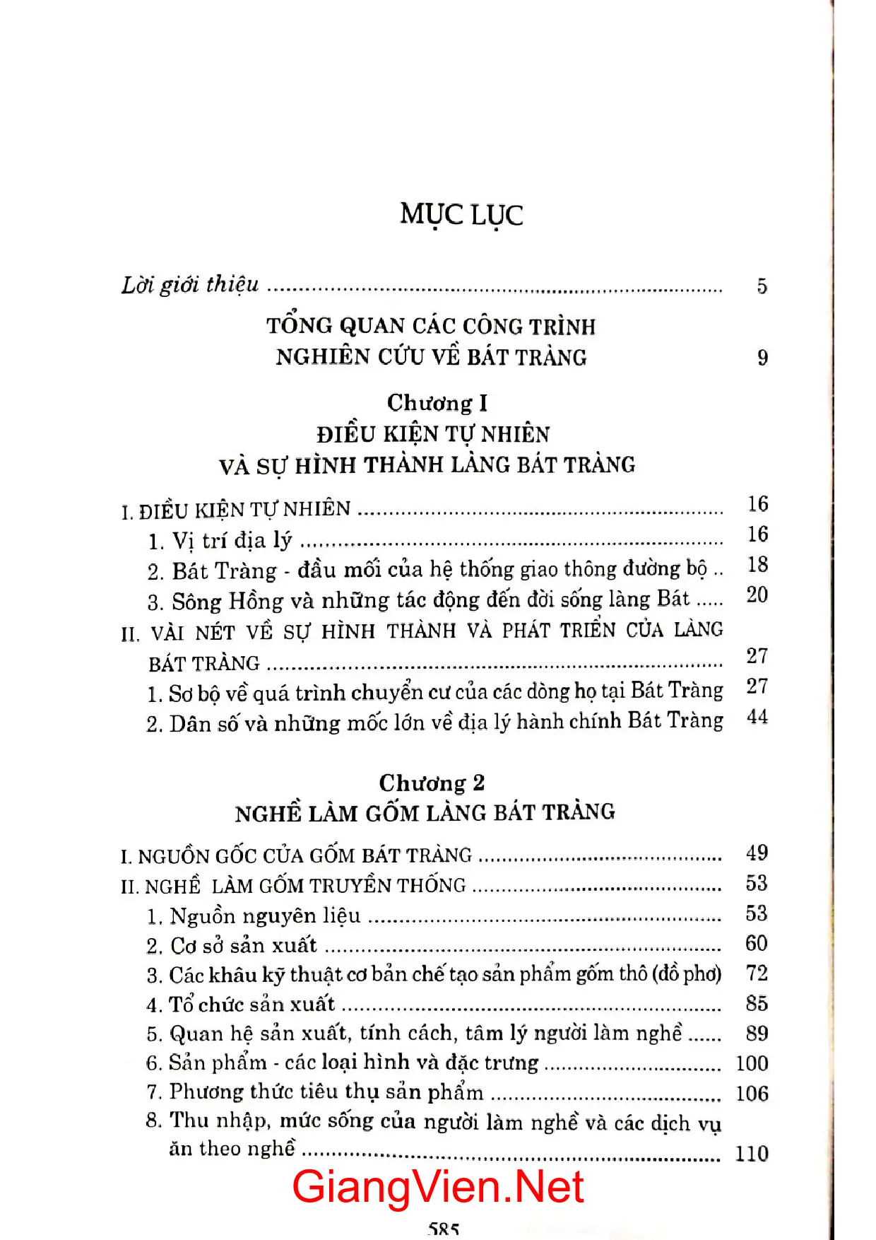 Trang bìa chính thức sách Bát Tràng làng nghề làng văn