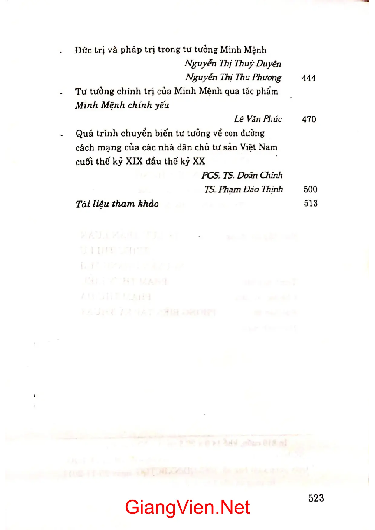 Ảnh minh họa nội dung cuốn sách: Tư tưởng Việt Nam từ thế kỷ XV đến thế kỷ XIX