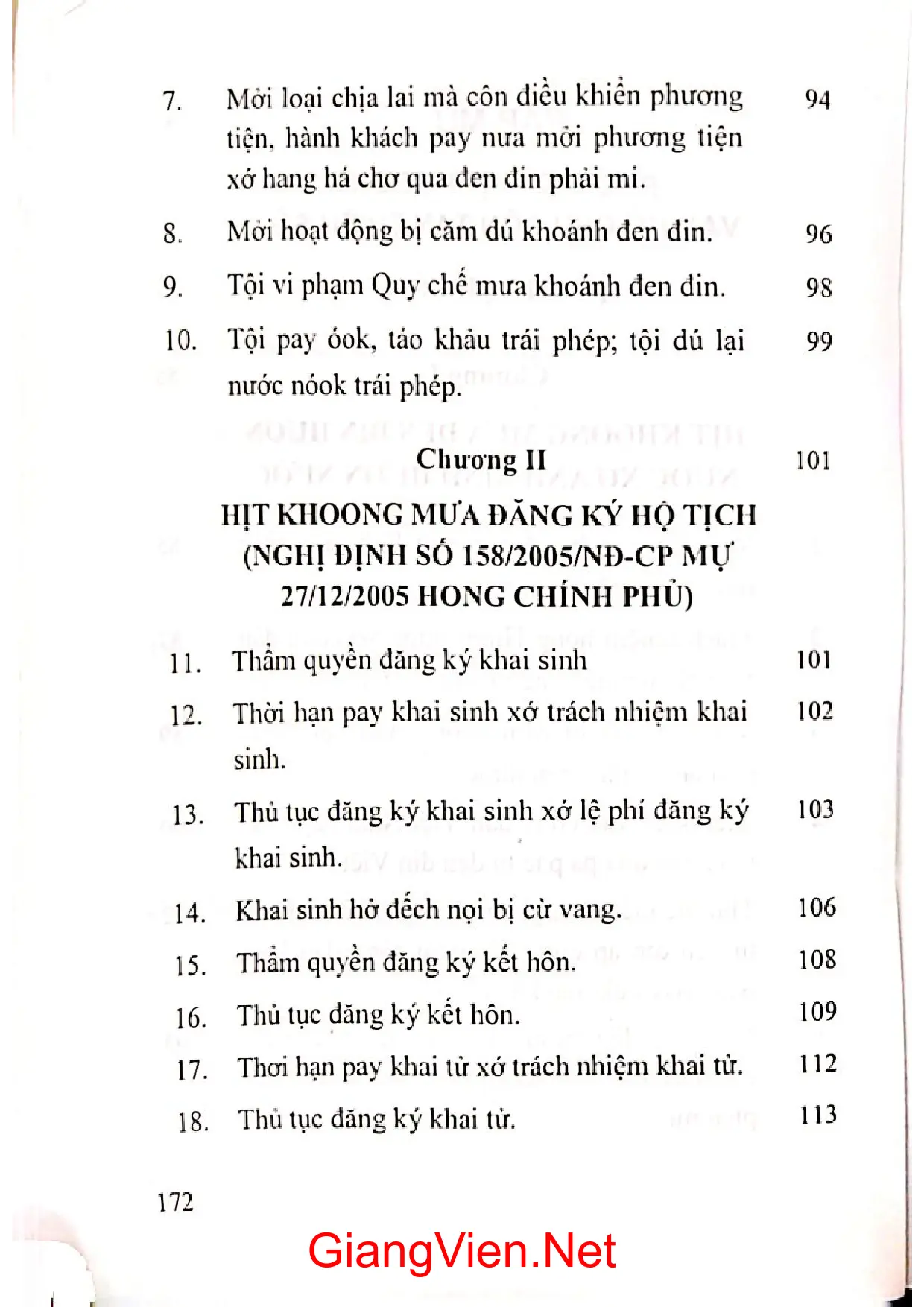 Nội dung mục lục và hình ảnh sách Sổ tay phổ biến pháp luật dành cho đồng bào dân tộc thiểu số T4 - Trang 6