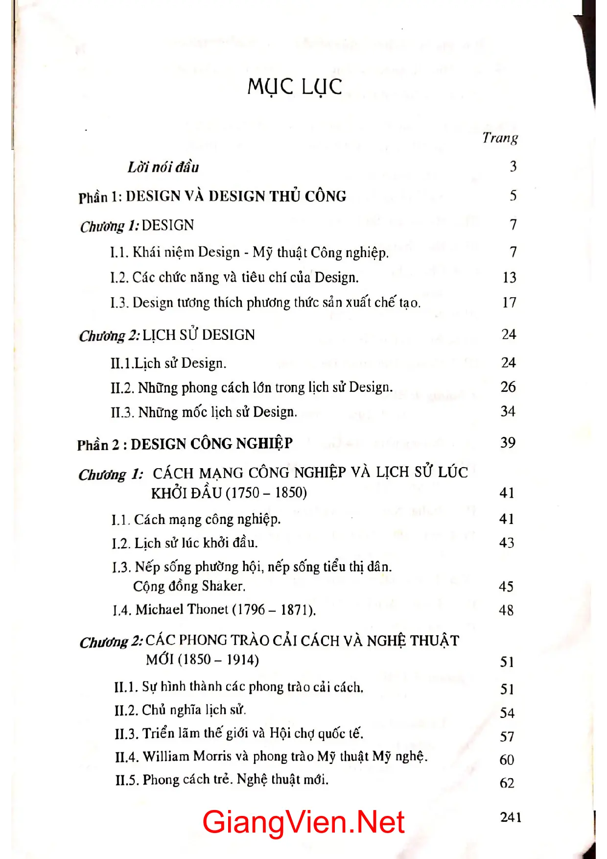 Trang bìa chính thức sách Lịch sử design