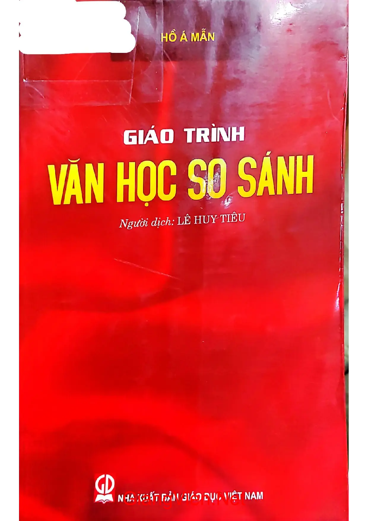 Ảnh bìa của Giáo trình văn học so sánh