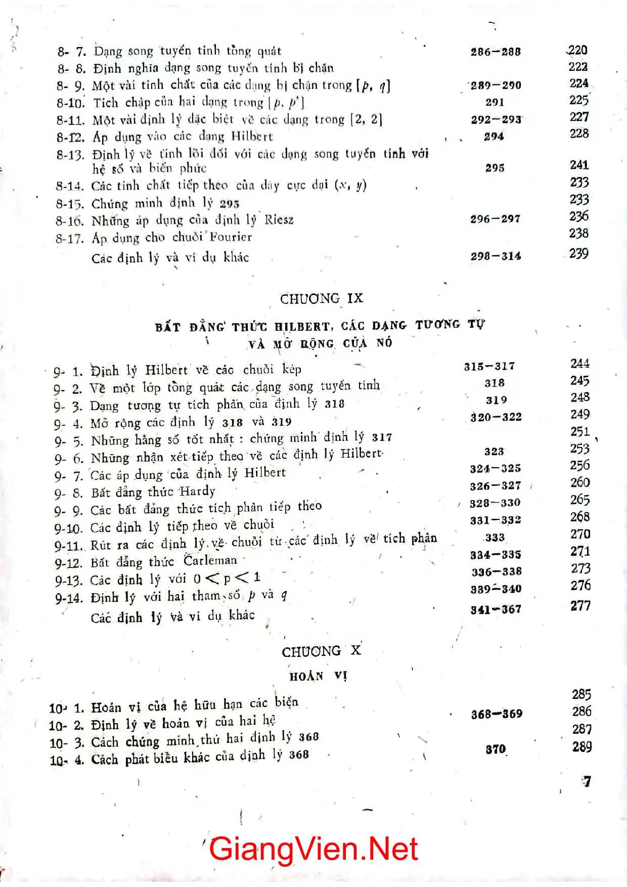 Nội dung trang phụ bản giới thiệu sách Bất đẳng thức
