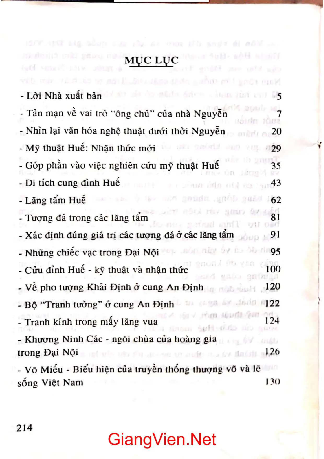 Trang bìa chính thức sách Văn hóa Mỹ thuật Huế