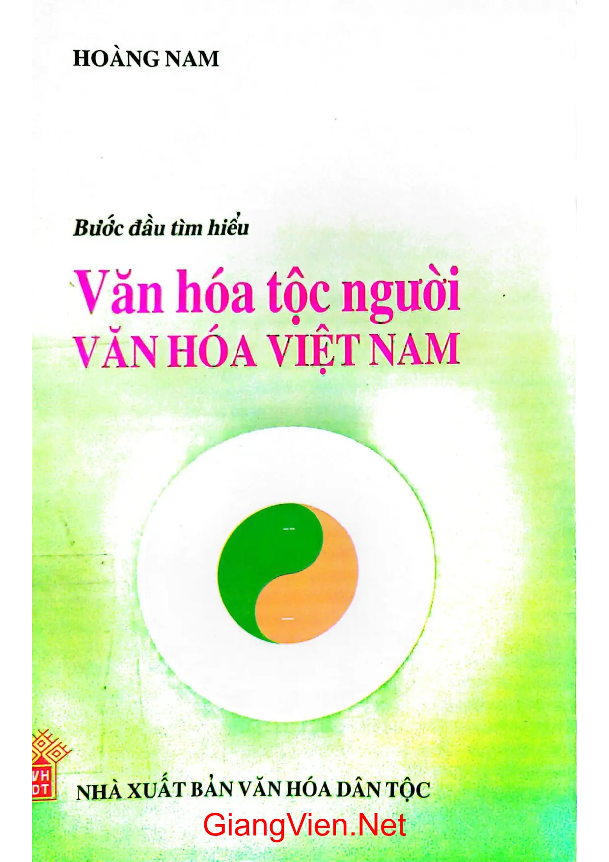 Ảnh bìa của Bước đầu tìm hiểu văn hóa tộc người văn hóa Việt Nam