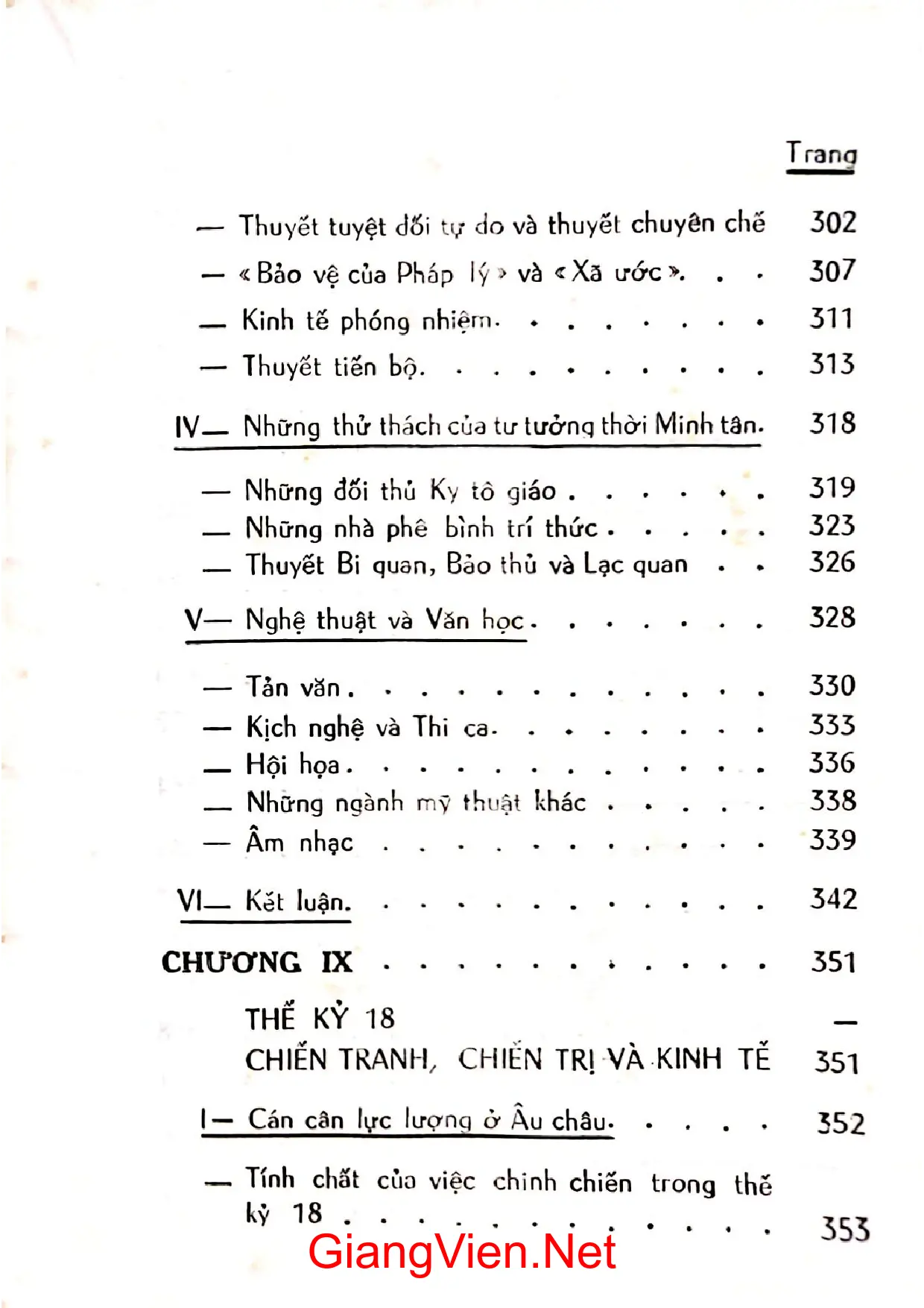 Nội dung mục lục và hình ảnh sách Văn minh Tây phương tập 2 - Trang 7