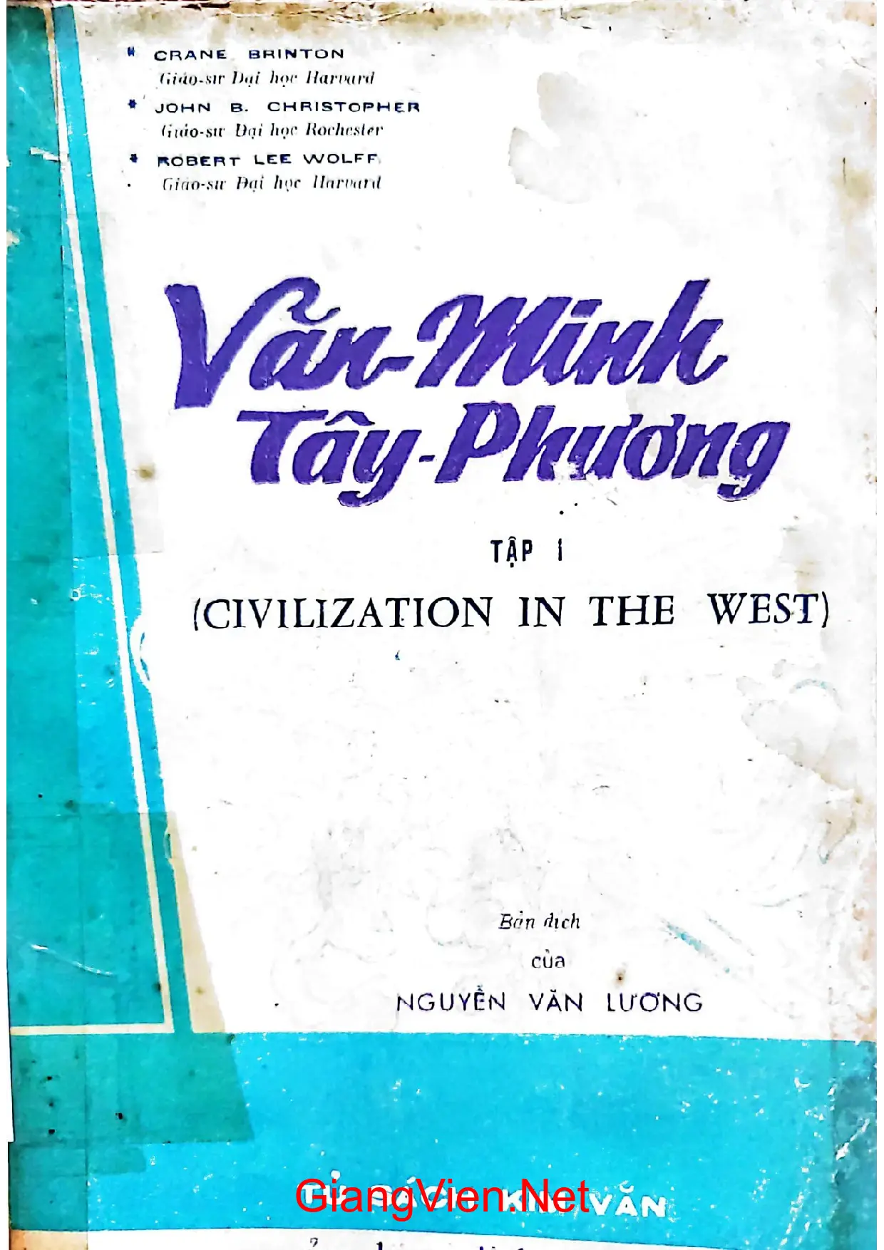 Ảnh bìa của Văn minh Tây phương tập 1