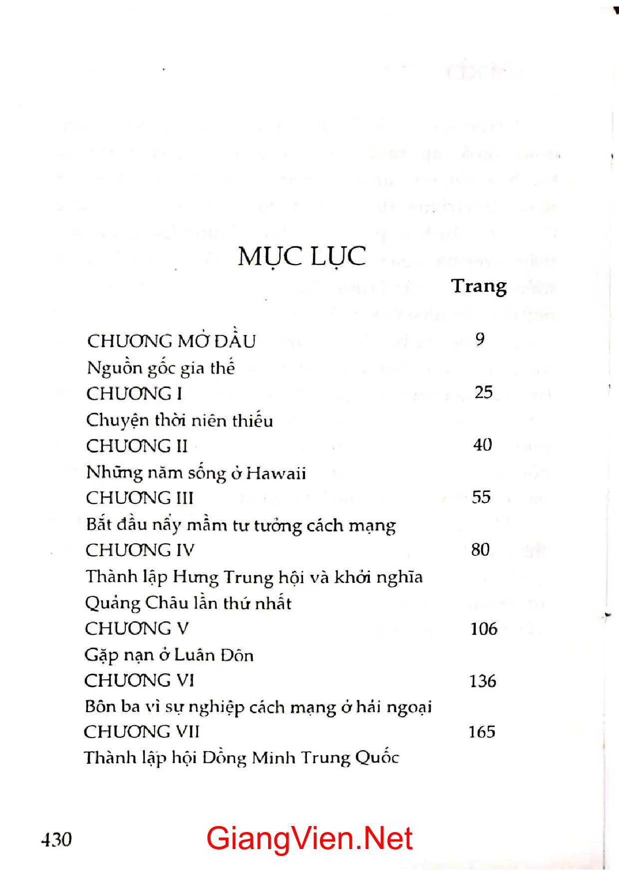Trang bìa chính thức sách Tôn Trung Sơn cuộc đời và sự nghiệp cách mạng