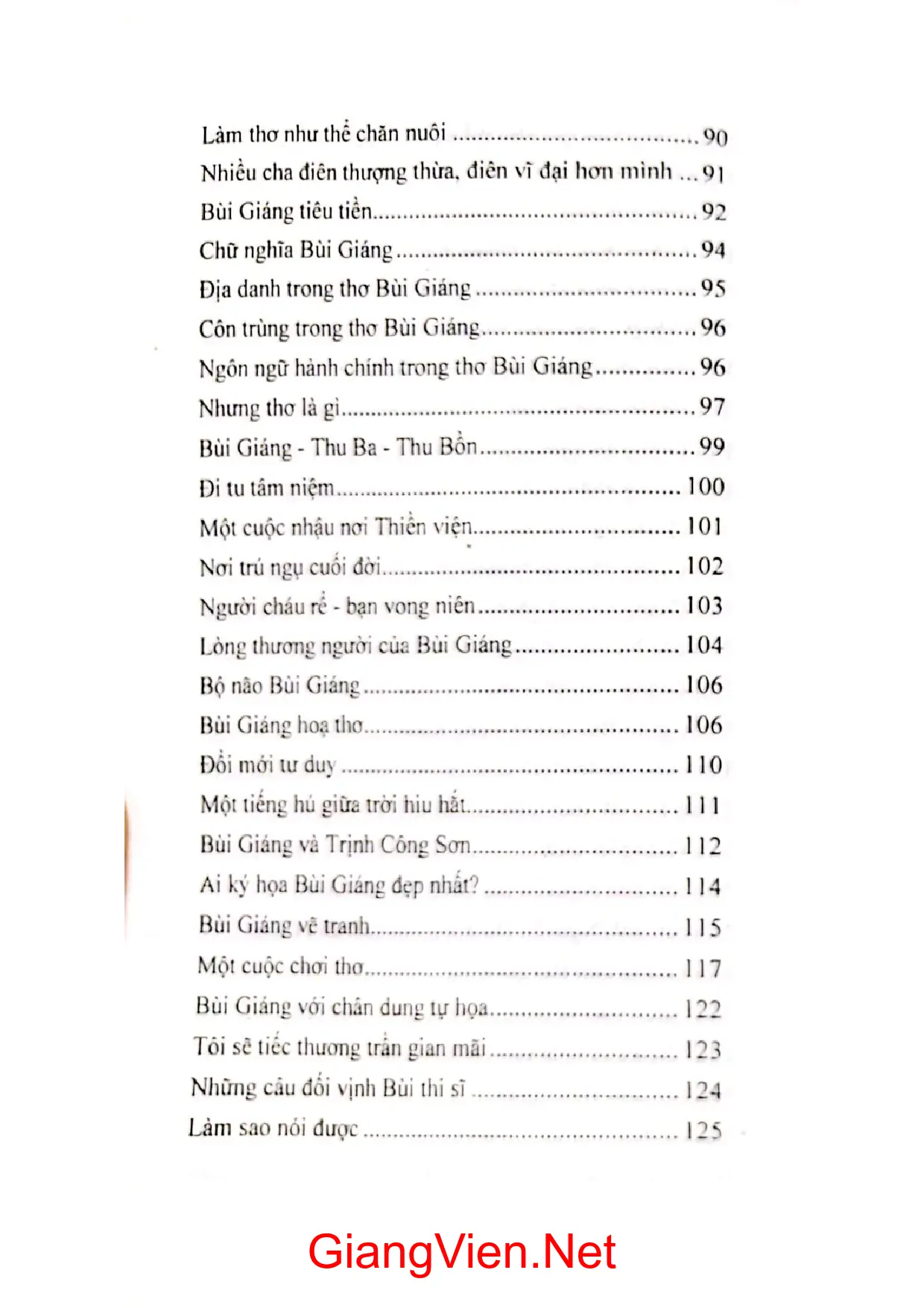 Ảnh minh họa nội dung cuốn sách: Bùi Giáng qua 99 giai thoại