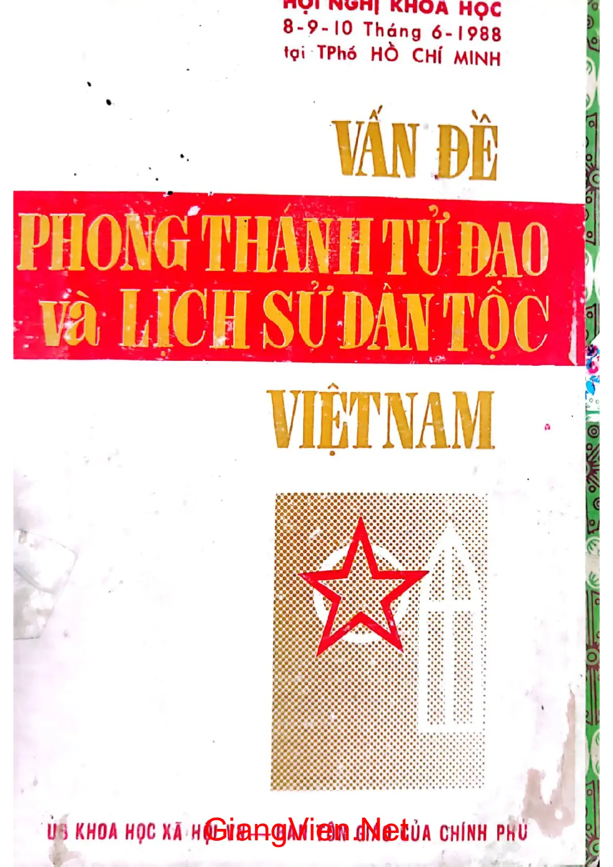 Ảnh bìa của Vấn đề phong thánh tử đạo và lịch sử dân tộc
