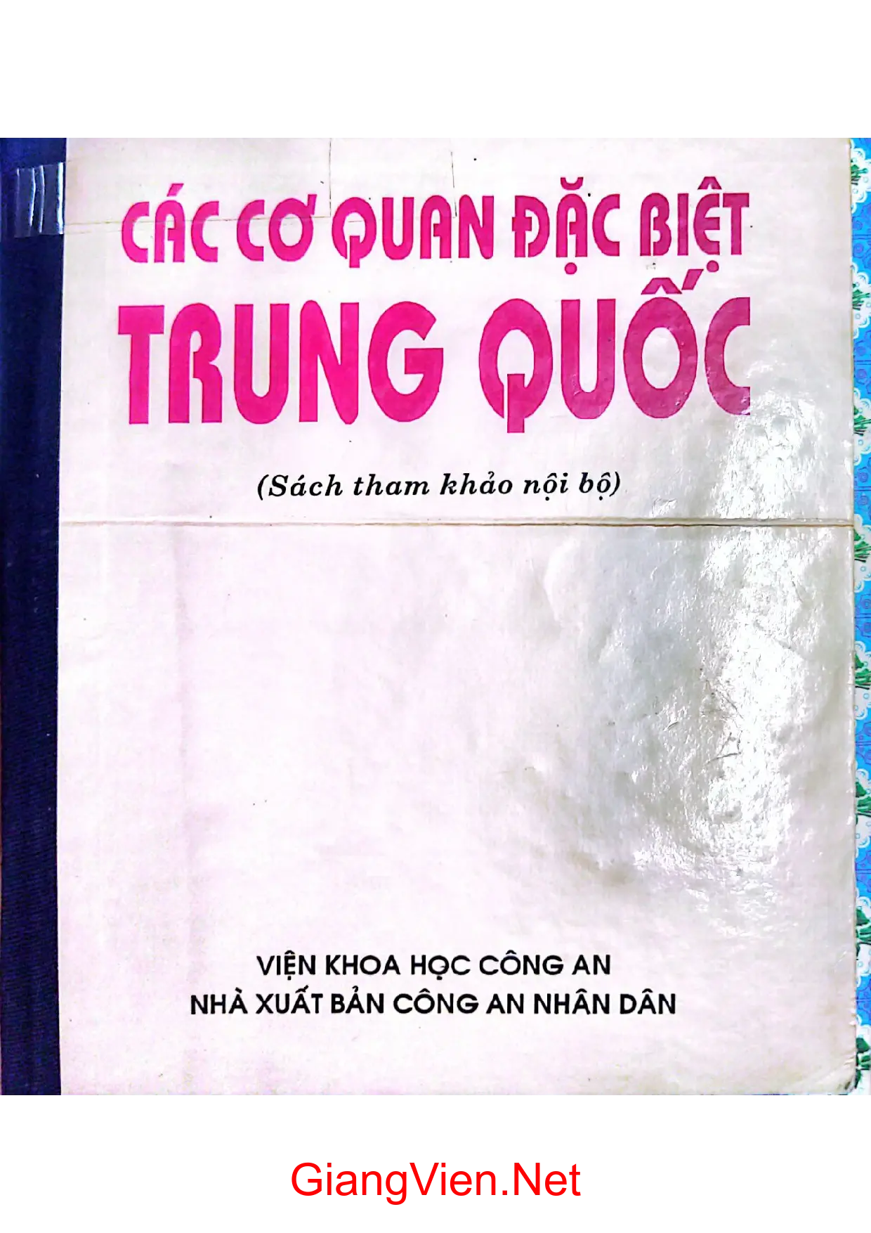 Ảnh bìa của Các cơ quan đặc biệt Trung Quốc