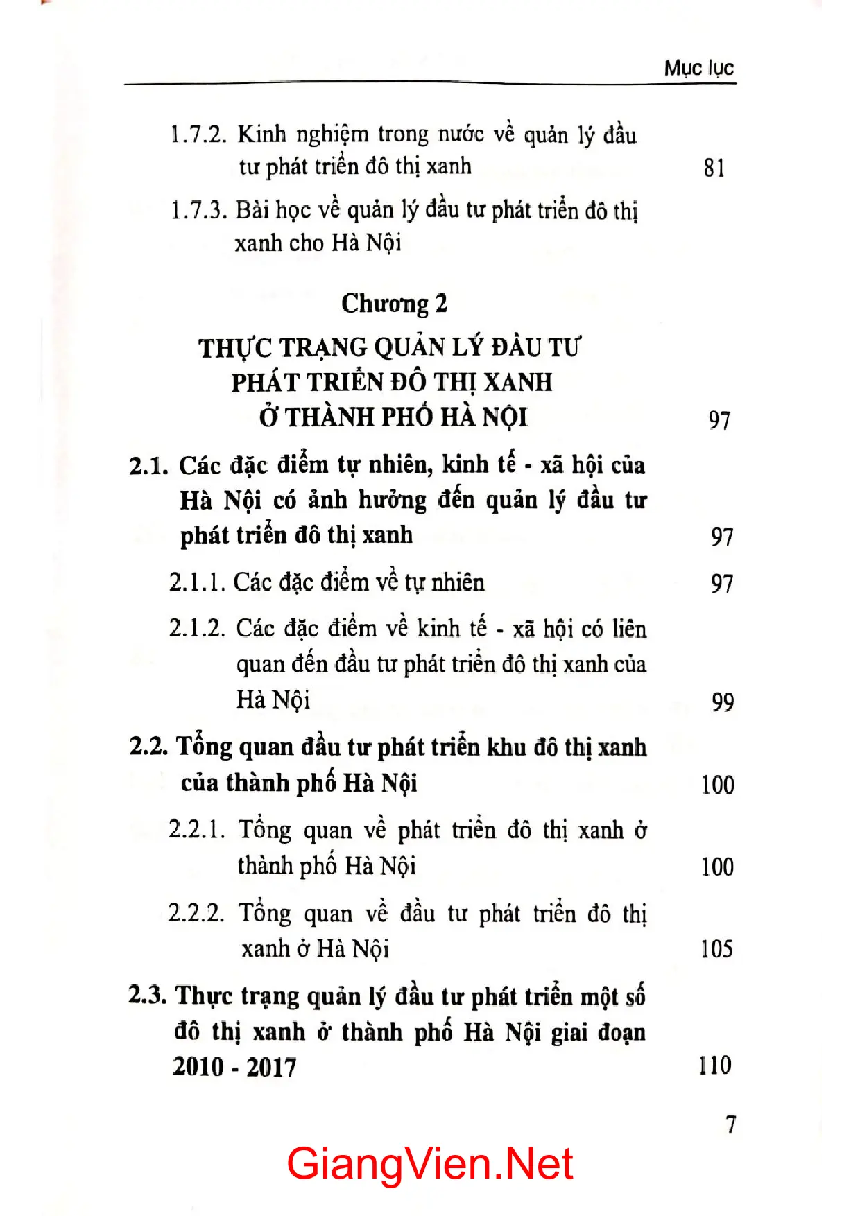 Ảnh minh họa nội dung cuốn sách: Quản lý đầu tư phát triển đô thị xanh ở thành phố Hà Nội