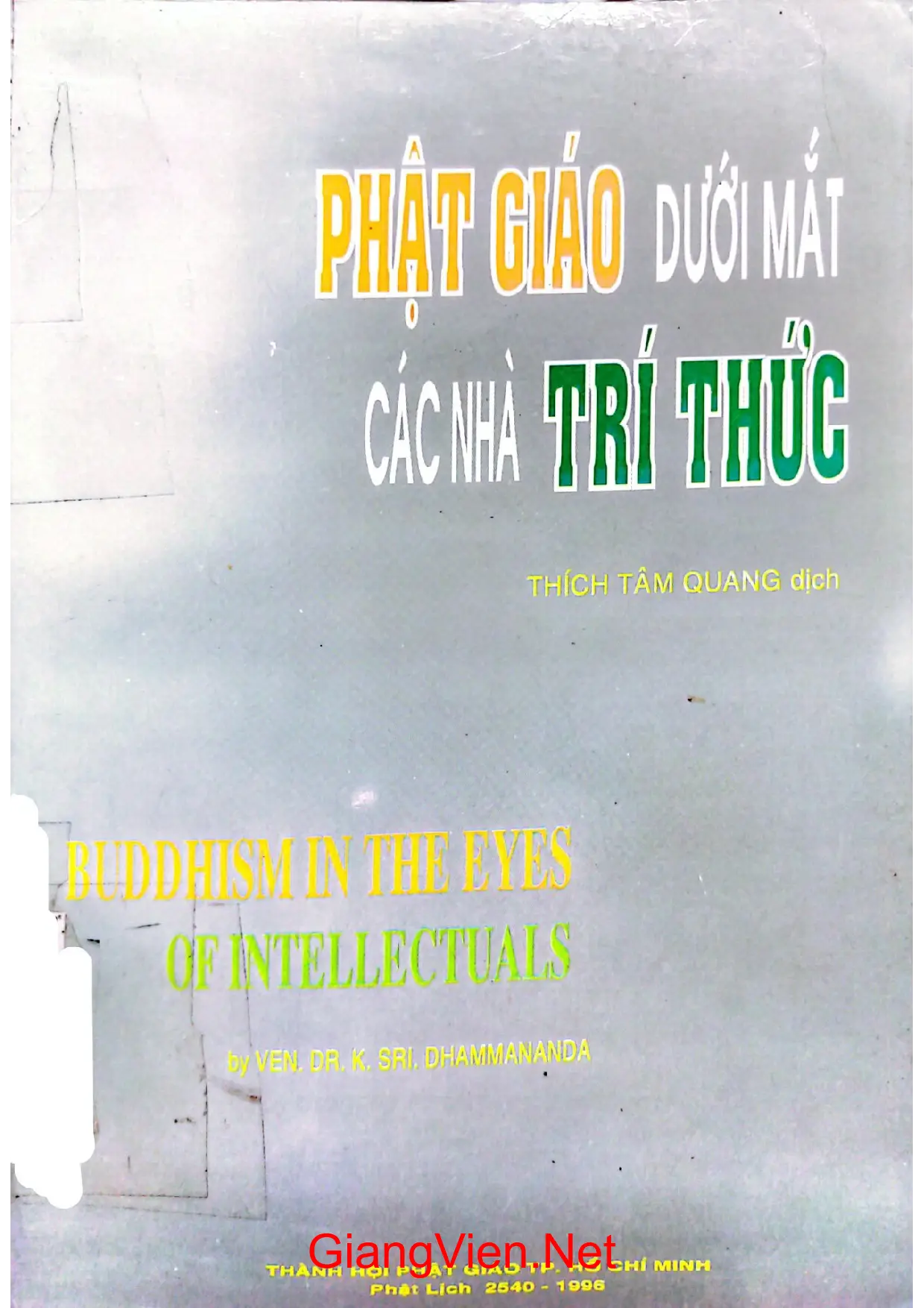 Ảnh bìa của Phật giáo dưới mắt các nhà trí thức