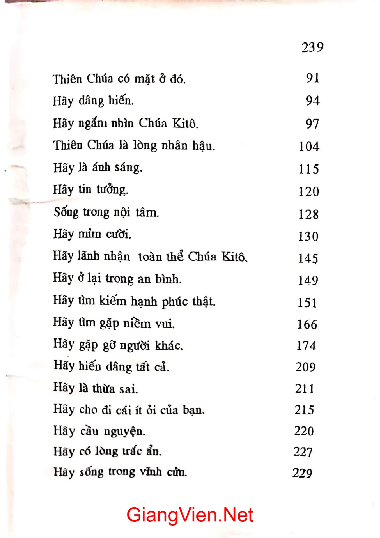 Mục lục chi tiết trang 2 sách Mẹ Têrêsa từ đau khổ đến niềm vui