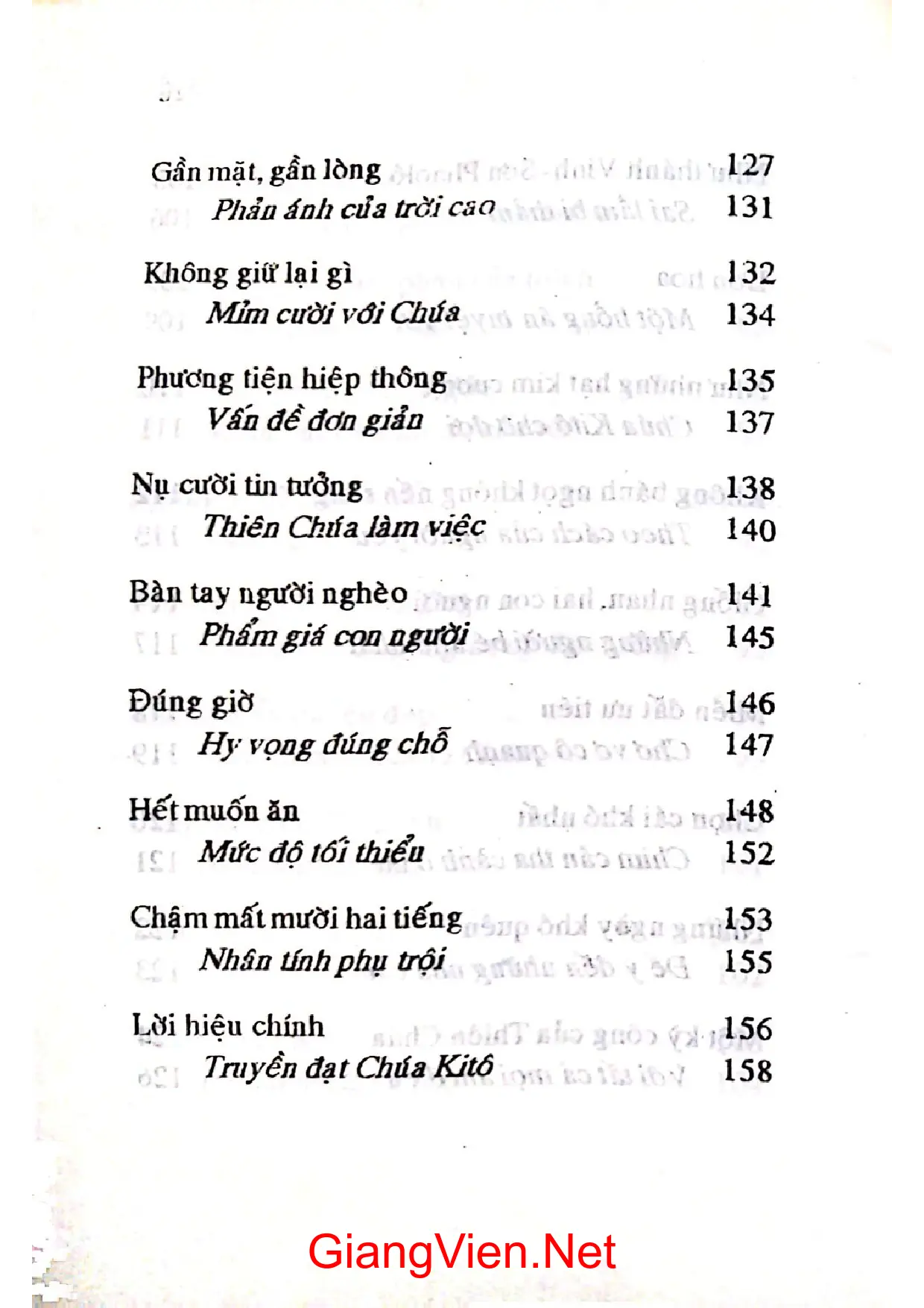 Nội dung mục lục và hình ảnh sách Nụ cười của người nghèo - Trang 5