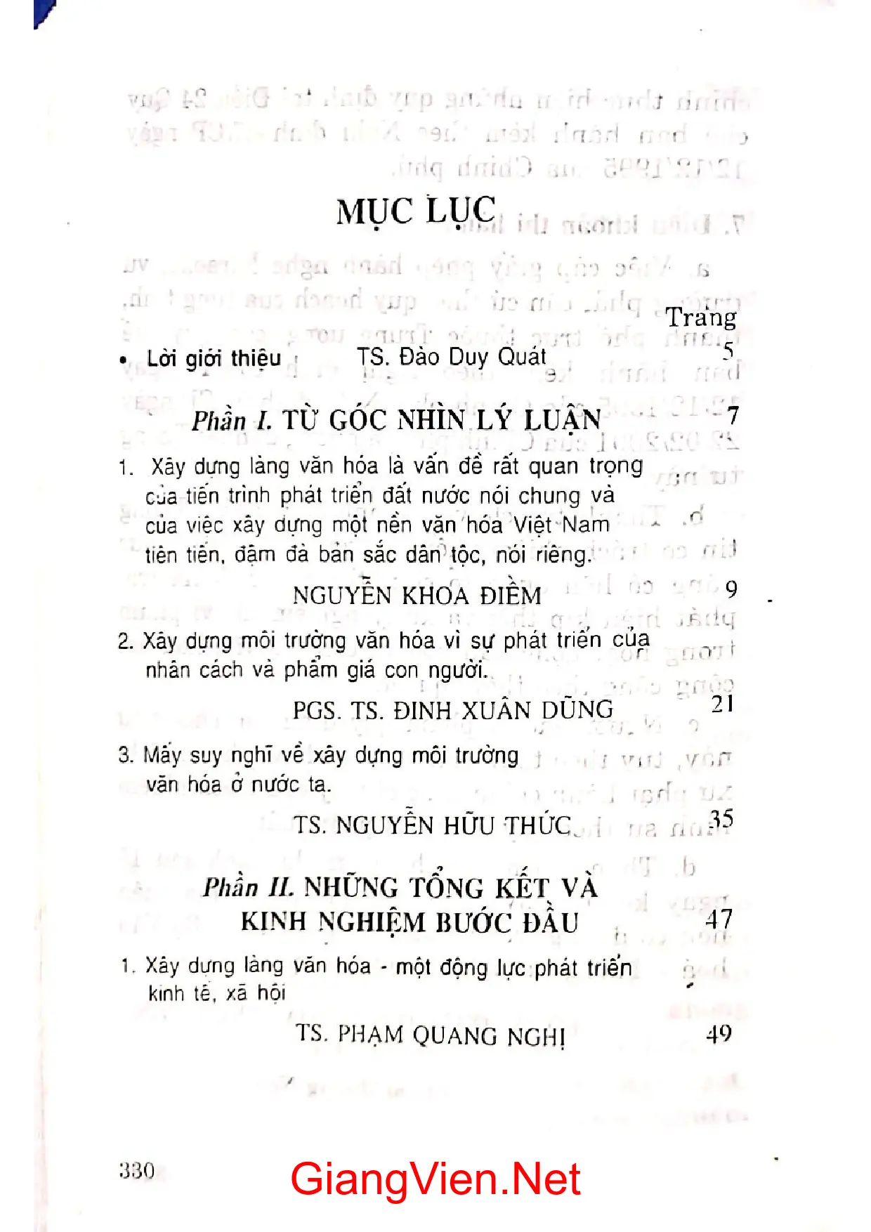 Trang bìa chính thức sách Xây dựng môi trường văn hóa một số vấn đề lý luận và thực tiễn
