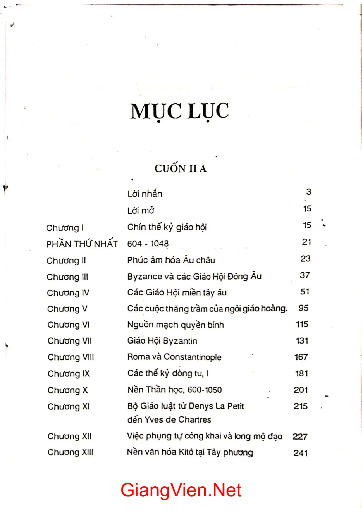 Ảnh minh họa nội dung cuốn sách: Bộ tân lịch sử giáo hội cuốn II A phần 1 từ năm 604 đến năm 1198
