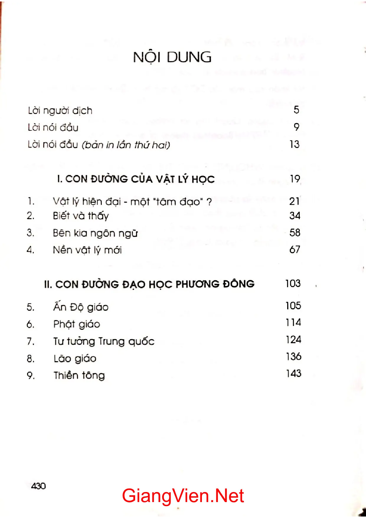 Trang bìa chính thức sách Đạo của Vật lý một khám phá mới về sự tương đồng giữa vật lý hiện đại và đạo học phương đông