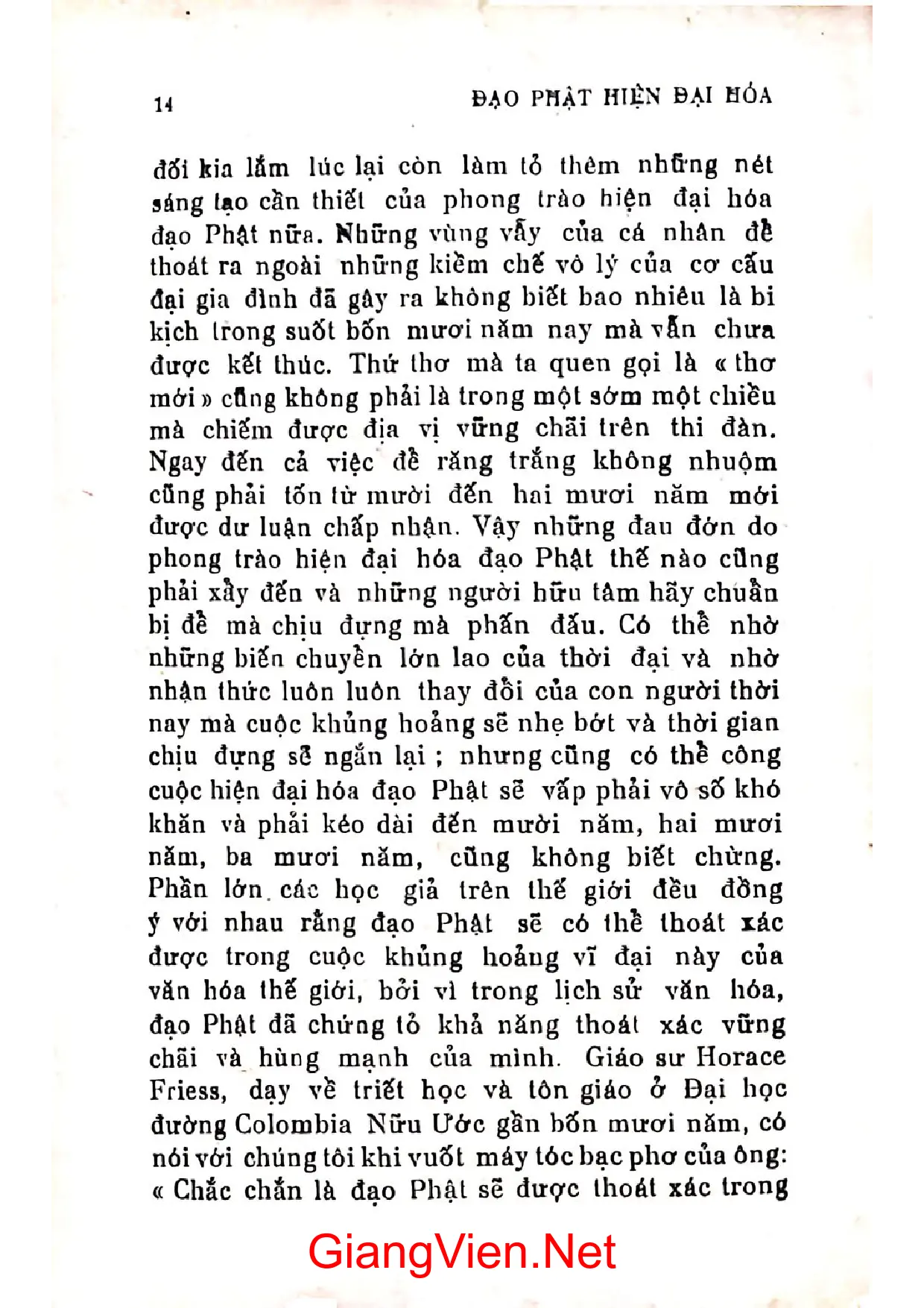 Nội dung mục lục và hình ảnh sách Đạo phật hiện đại hóa - Trang 6