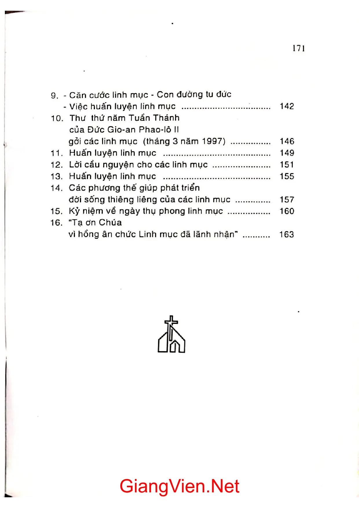 Mục lục chi tiết trang 2 sách Linh mục ngài là ai