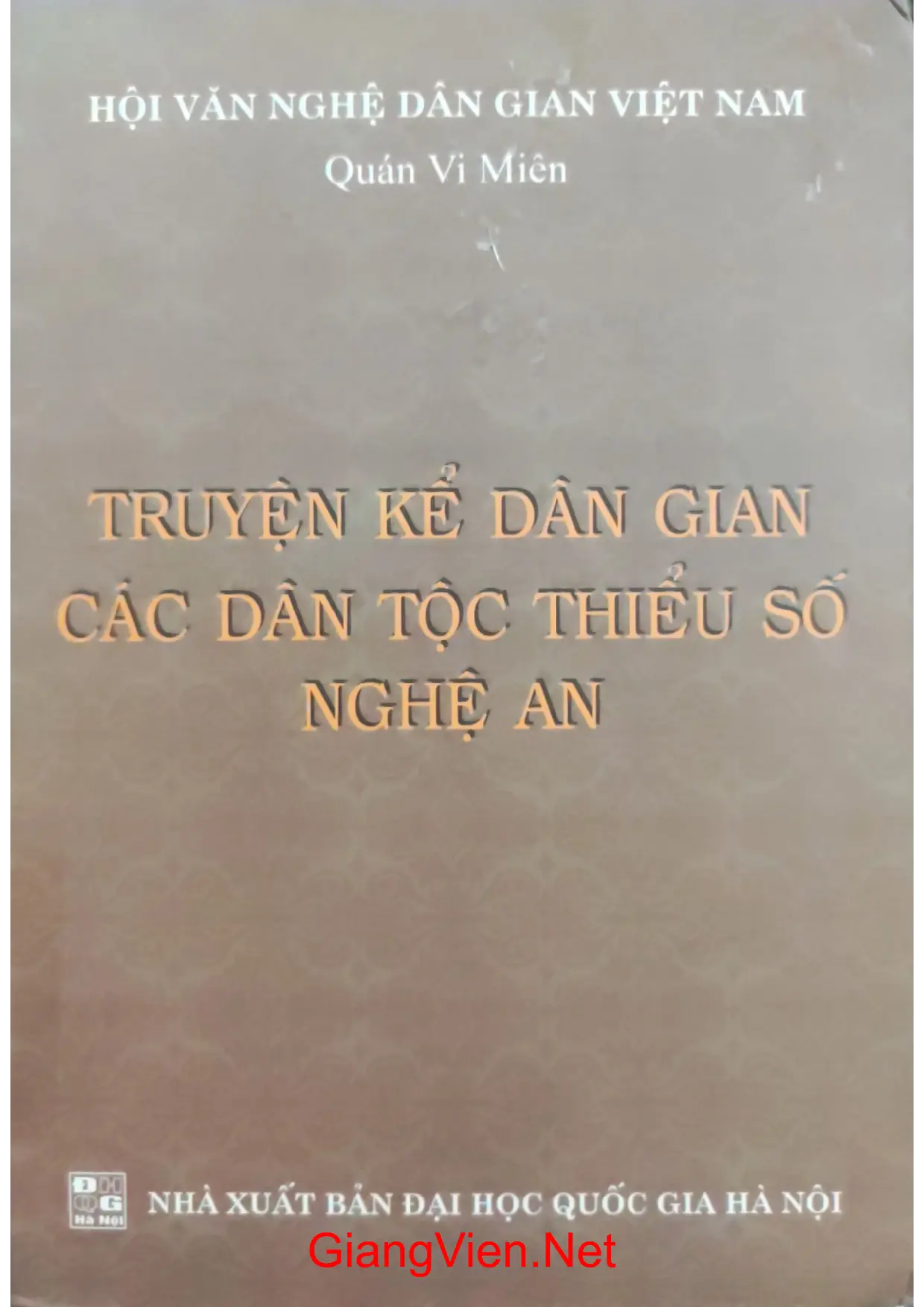 Ảnh bìa của Truyện kể dân gian các dân tộc thiểu số Nghệ An