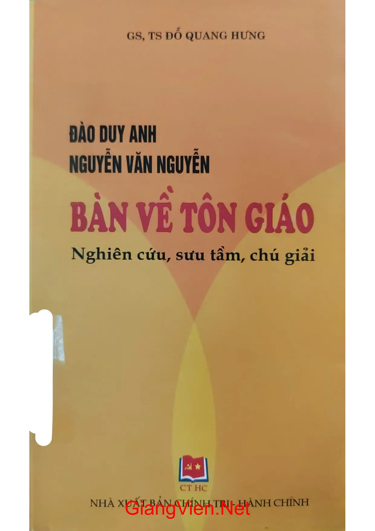Ảnh bìa của Đào Duy Anh Nguyễn Văn Nguyễn bàn về tôn giáo nghiên cứu sưu tầm chú giải