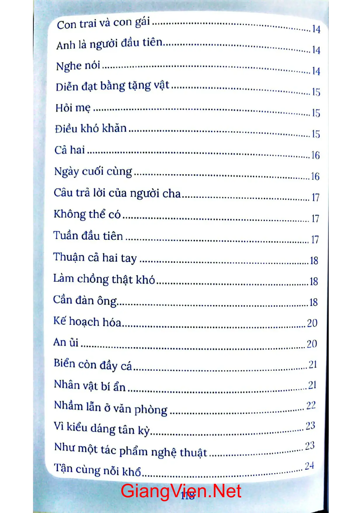Mục lục chi tiết trang 1 sách Đọc là cười
