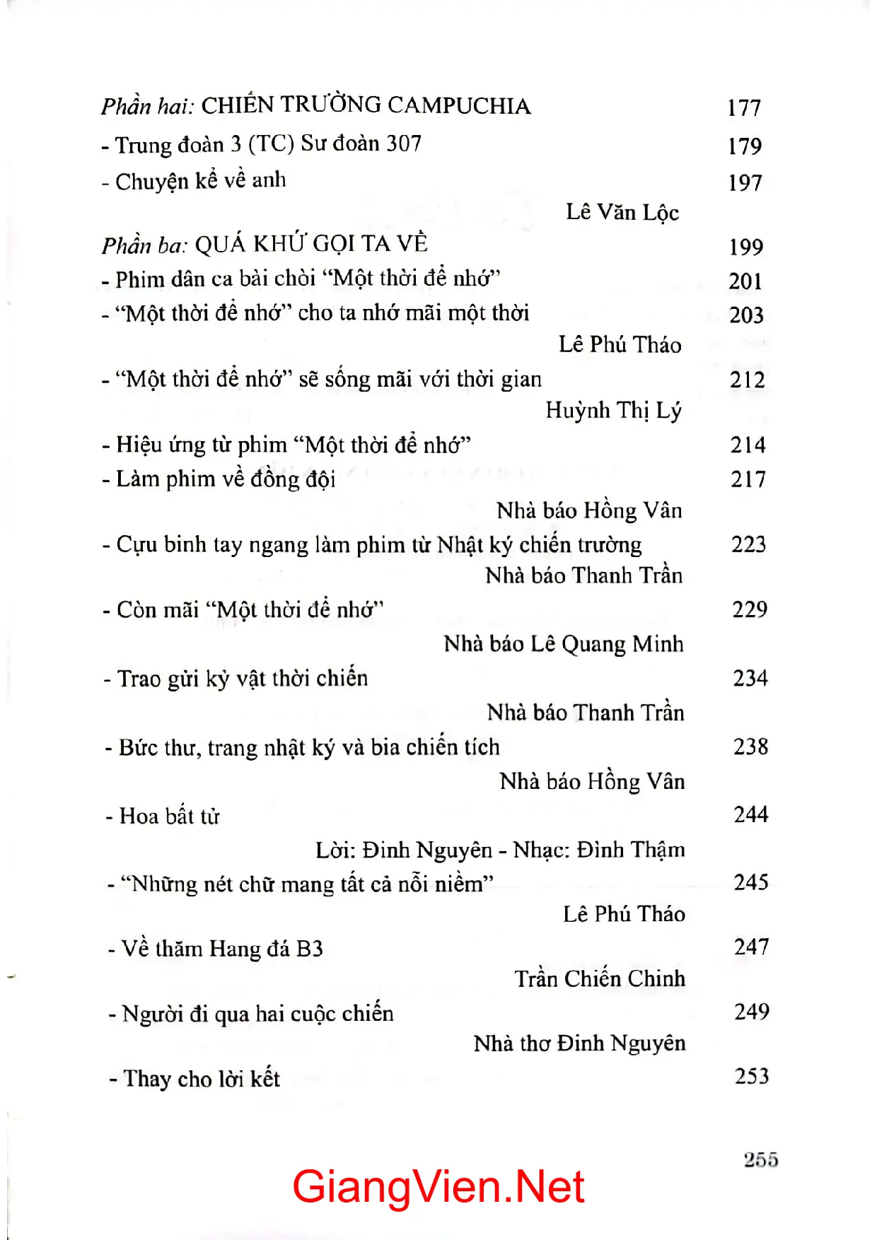Mục lục chi tiết trang 1 sách Điều còn mãi
