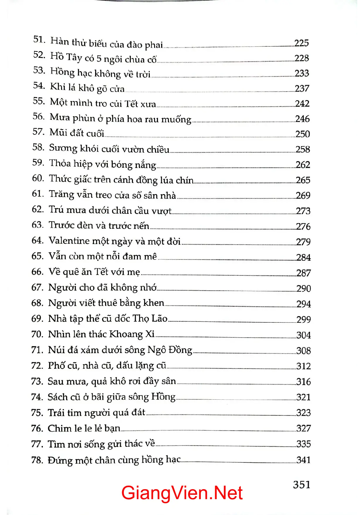 Mục lục chi tiết trang 2 sách Đứng một chân cùng hồng hạc