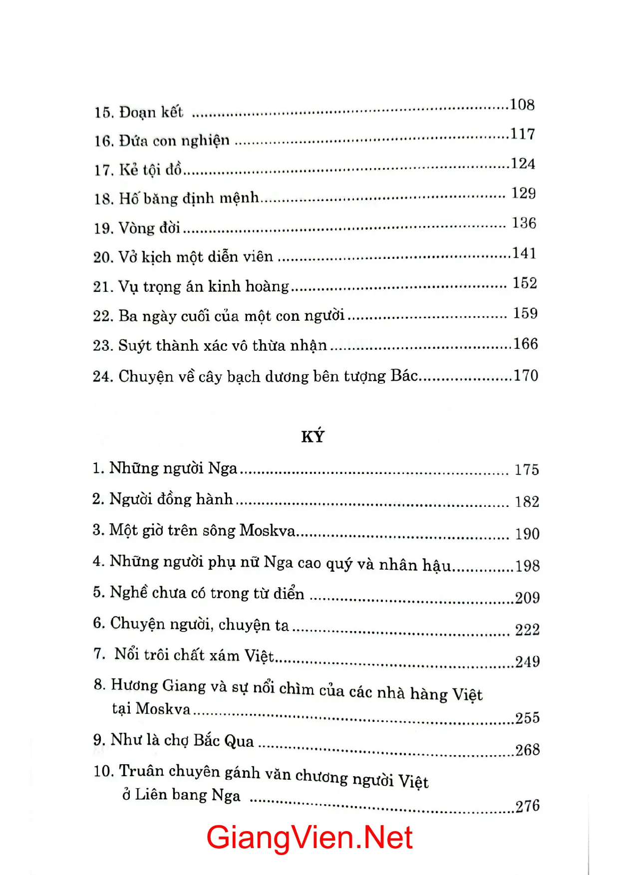 Mục lục chi tiết trang 1 sách Hôm nay thương nhớ Rơi vỡ lòng ai